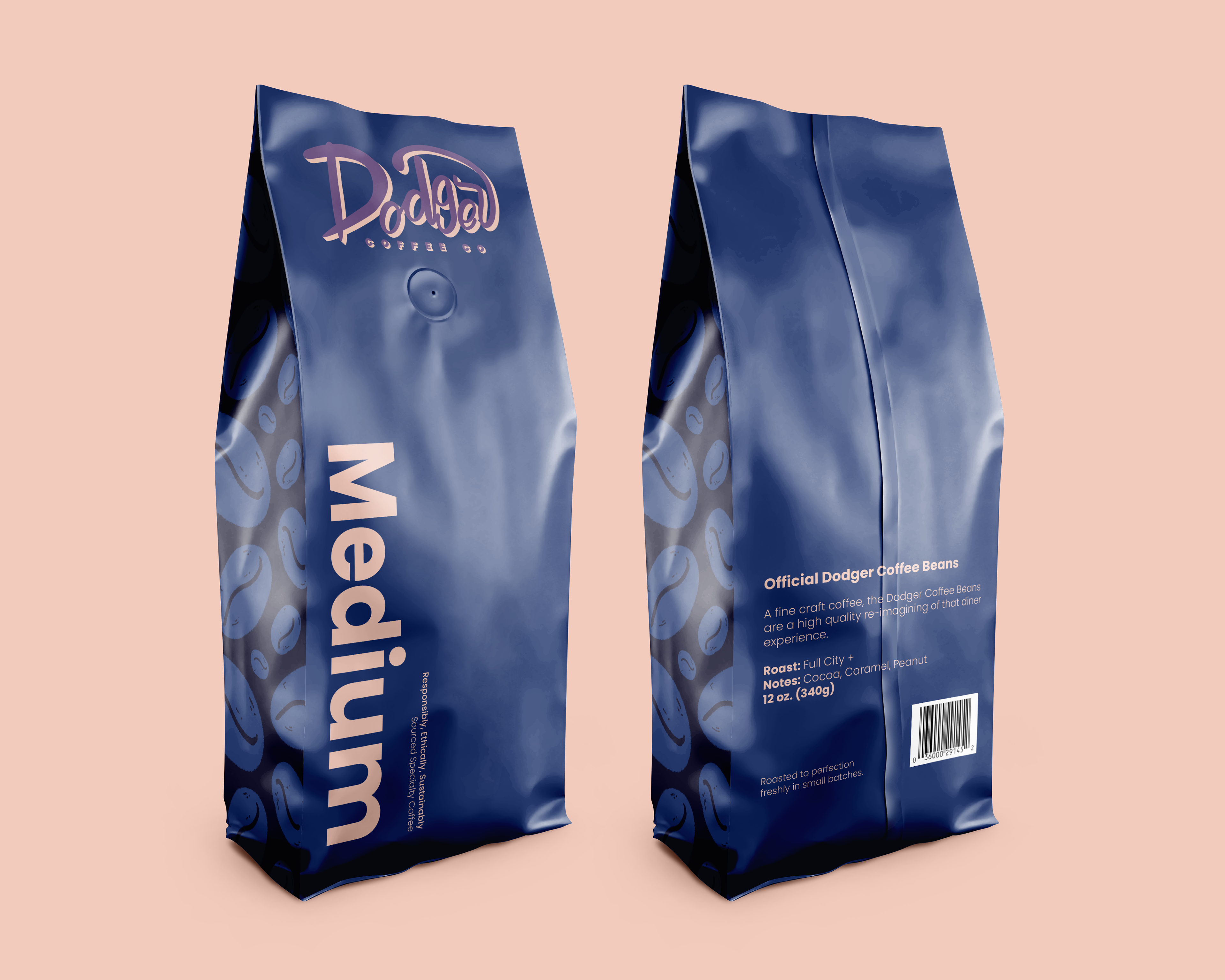 Dodger Redesign - Medium Roast Packaging