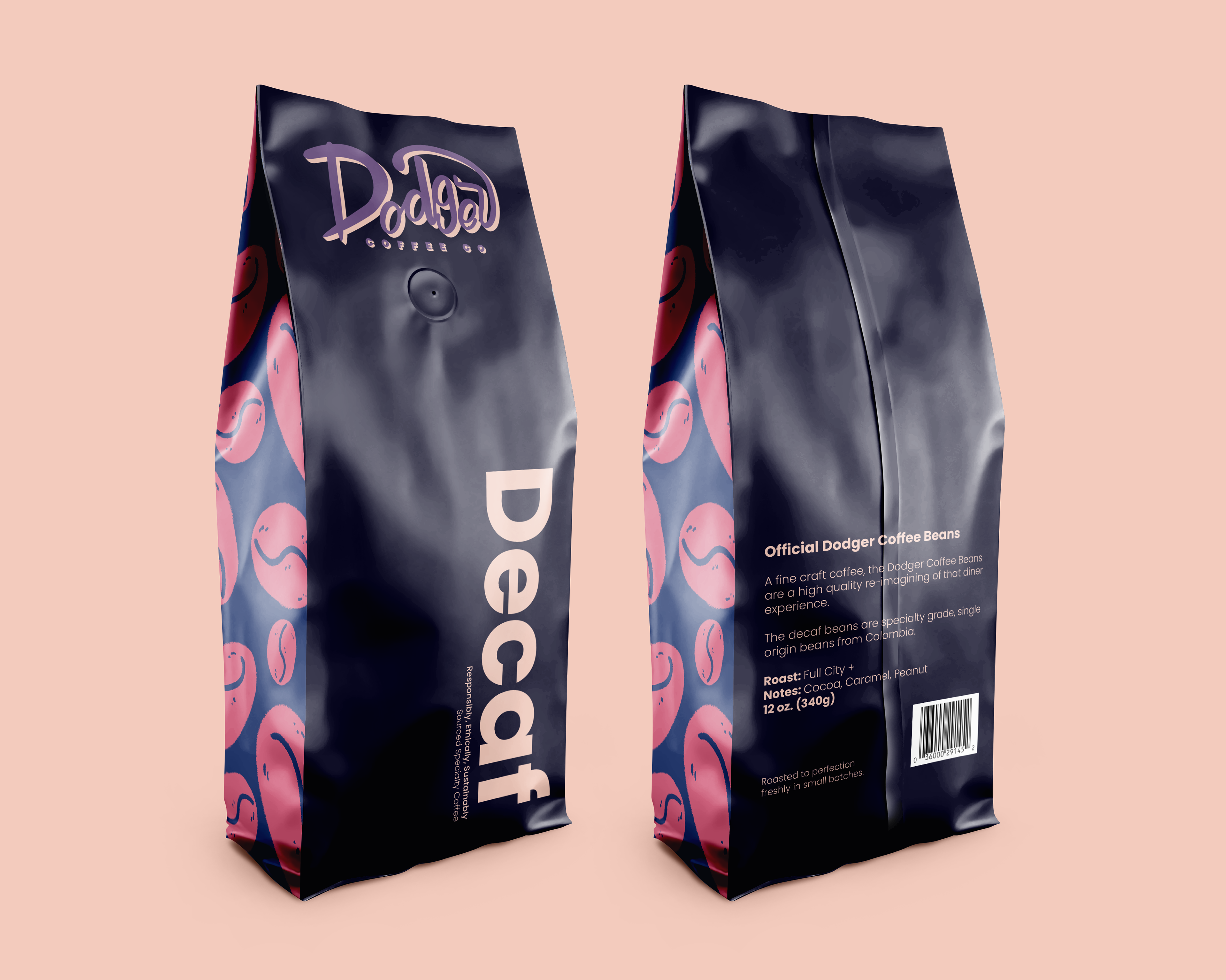 Dodger Redesign - Decaf Packaging