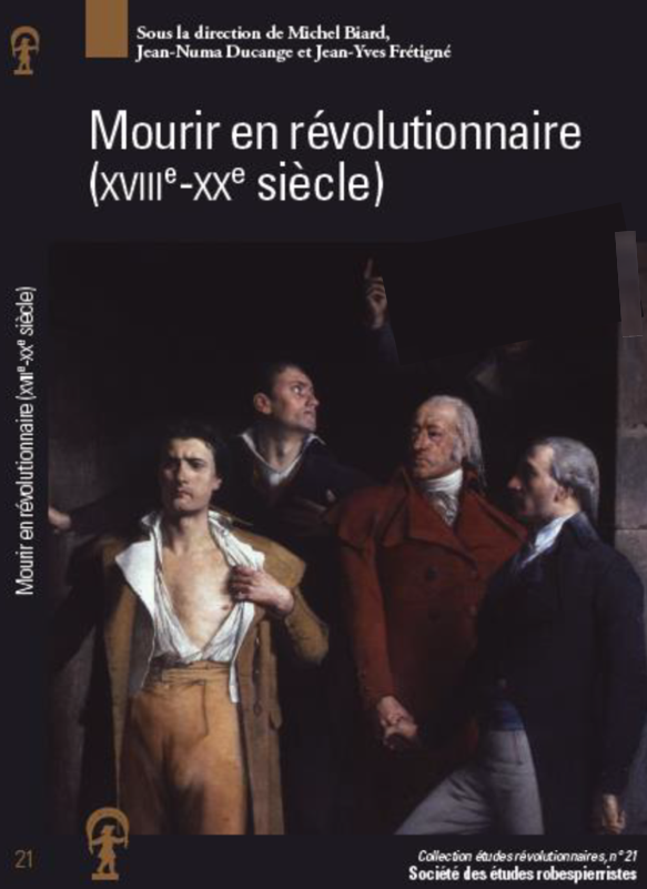 Couverture "Mourir en révolutionnaire" / Copertina "Mourir en révolutionnaire"