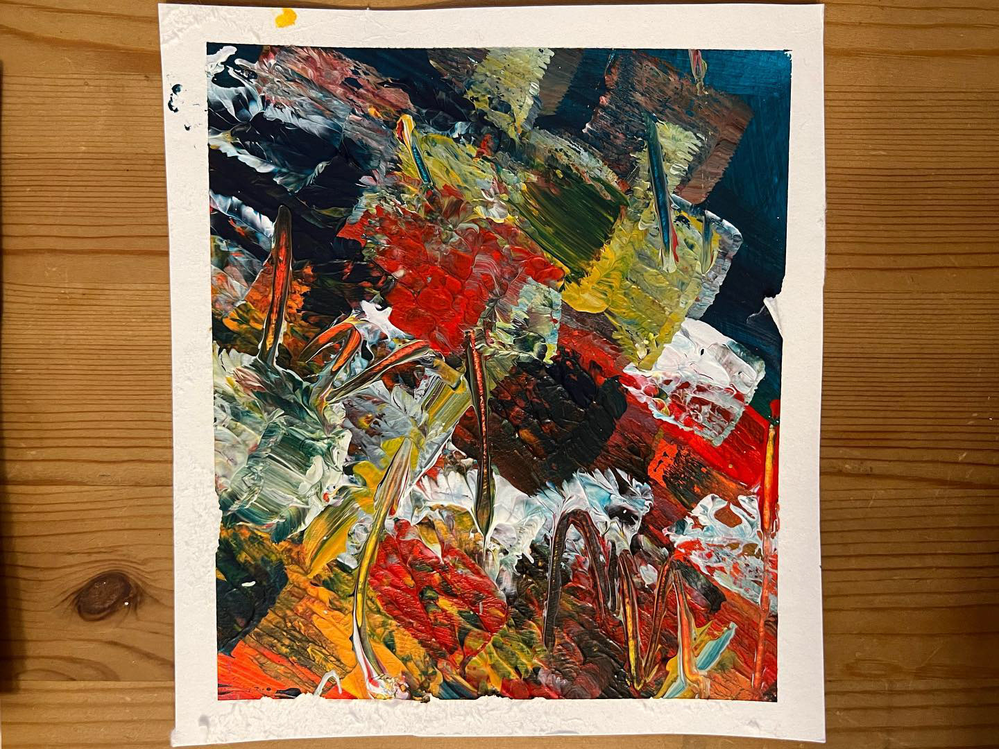 Finde das weiße Pferdchen. 14 x 17 cm Acryl auf säurefreiem Papier Arches • Euro 58,- inkl. MwSt. ohne Bilderrahmen • Bestellung an info@grafik-agentur-L.de