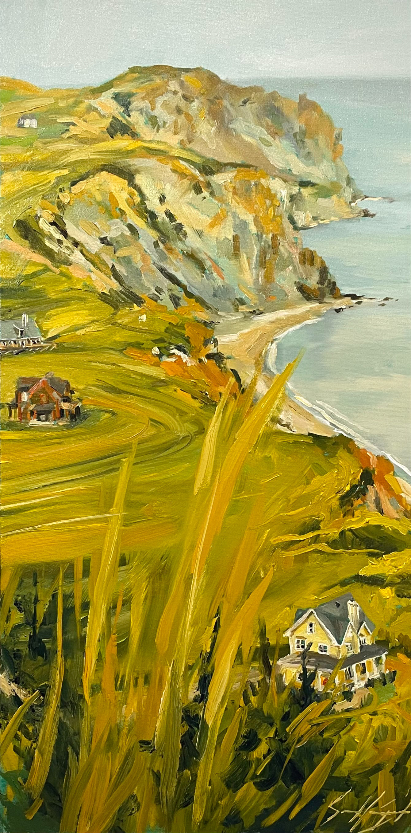 Havre aux maisons 12’’ x 24’’ Huile 2024