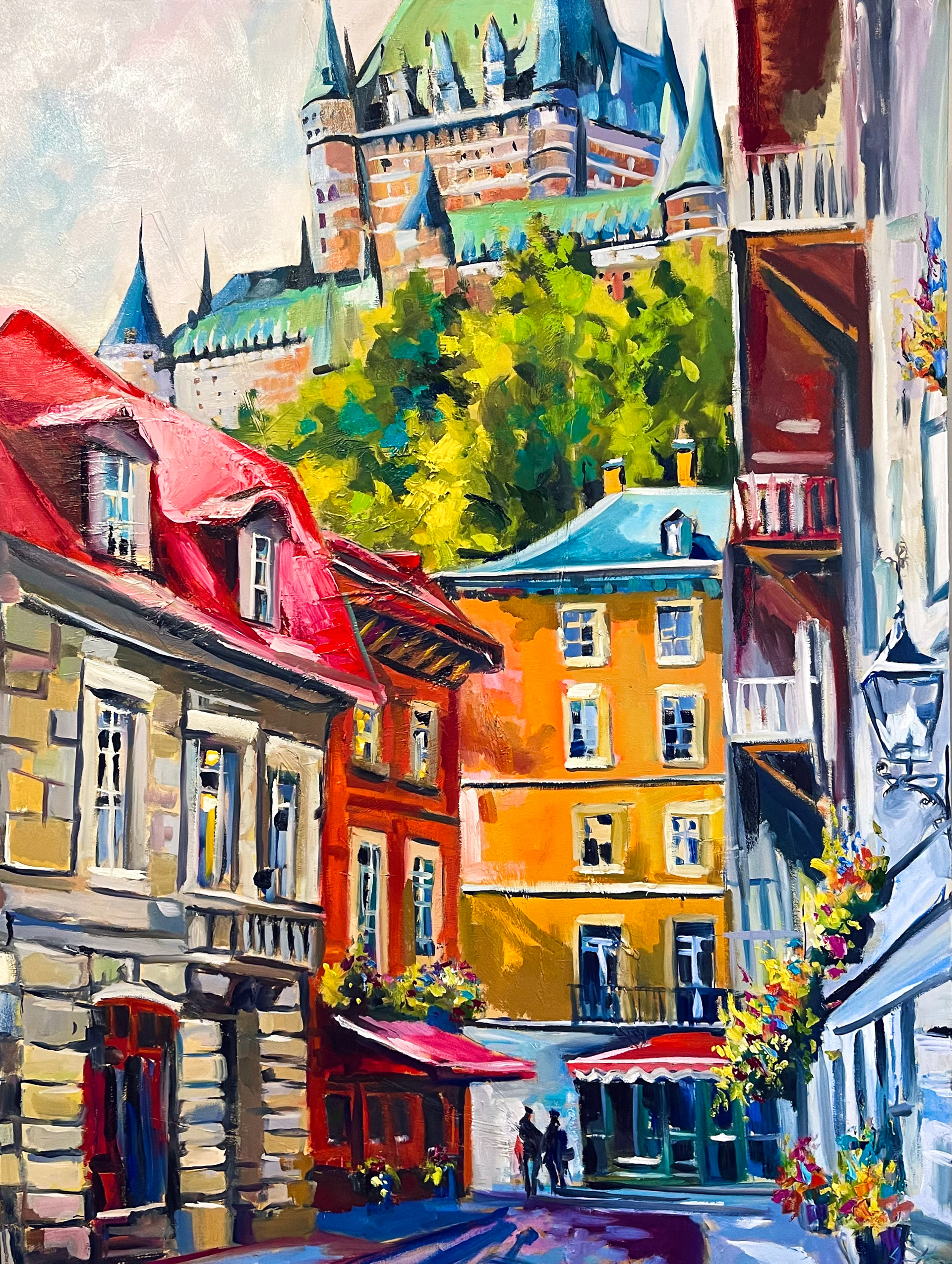 Petit-Champlain 36’’ x 48’’ Huile 2023