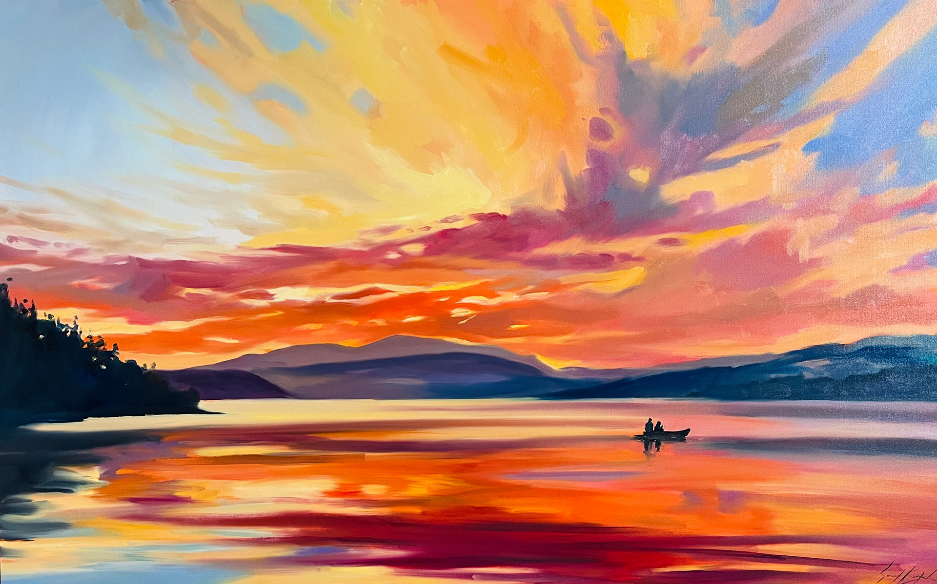 Les frères 30’’ x 48’’ Huile 2024