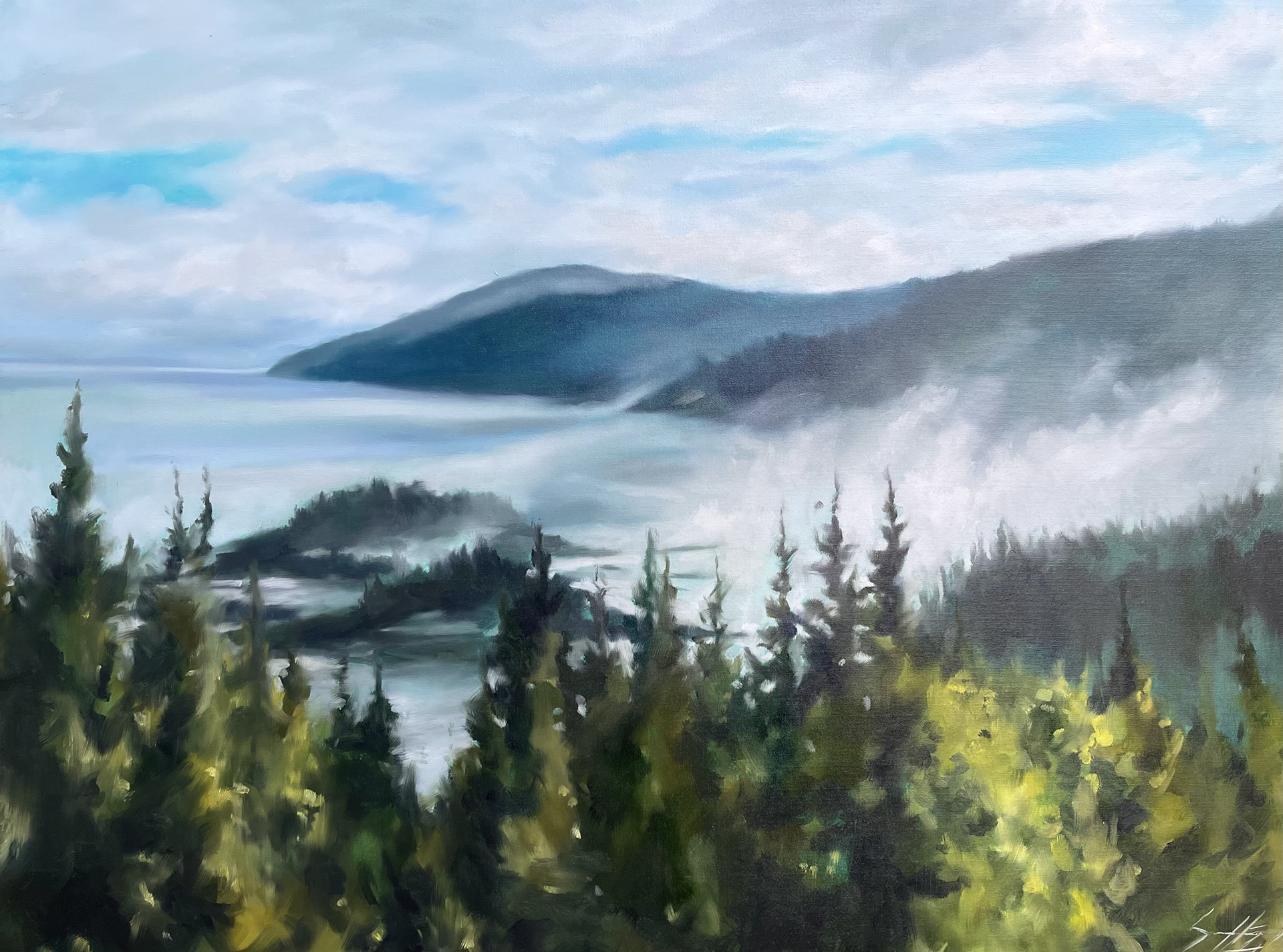 Port-au-Saumon 30’’ x 40’’ Huile 2024