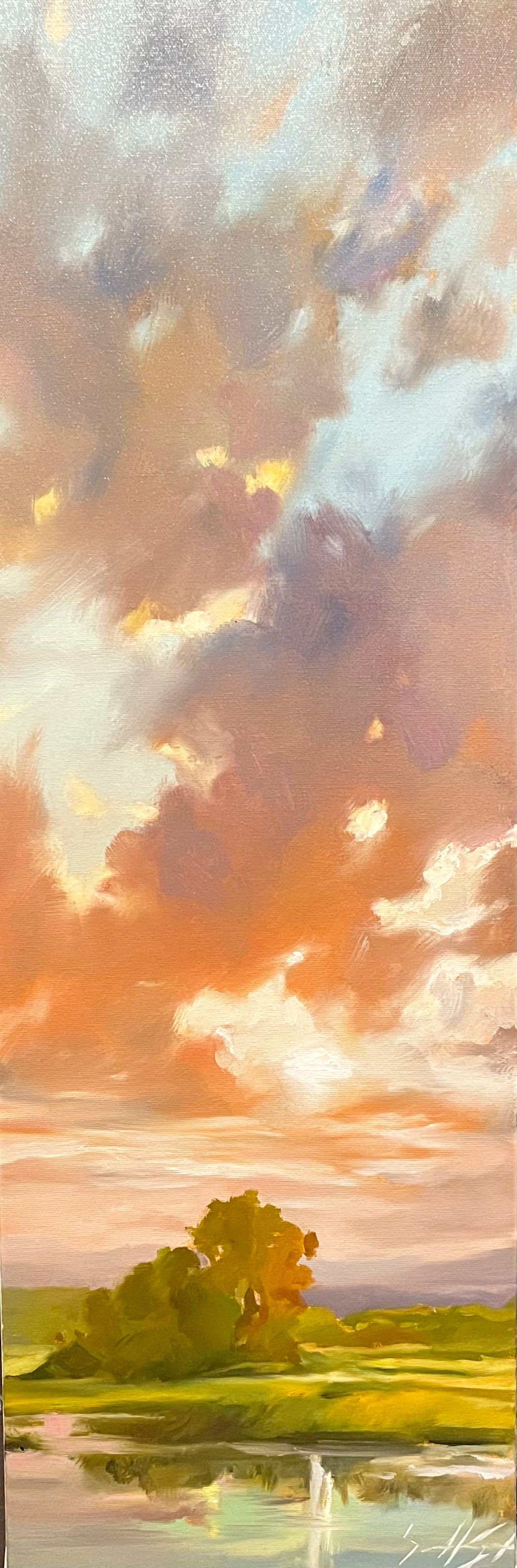 Le spectacle de la journée 10’’ x 30’’ Huile 2024