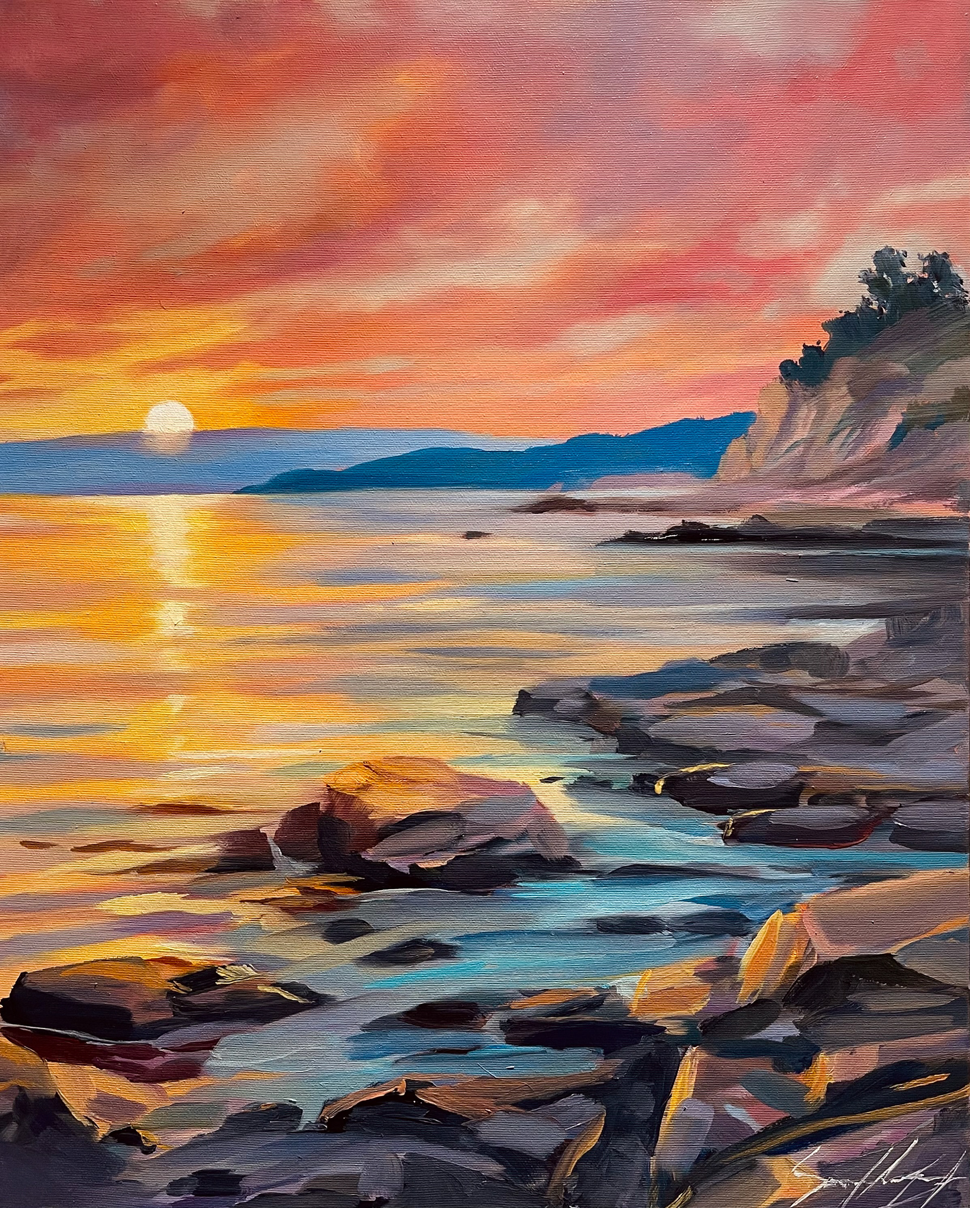 Oregon 16’’ x 20’’ Huile 2024