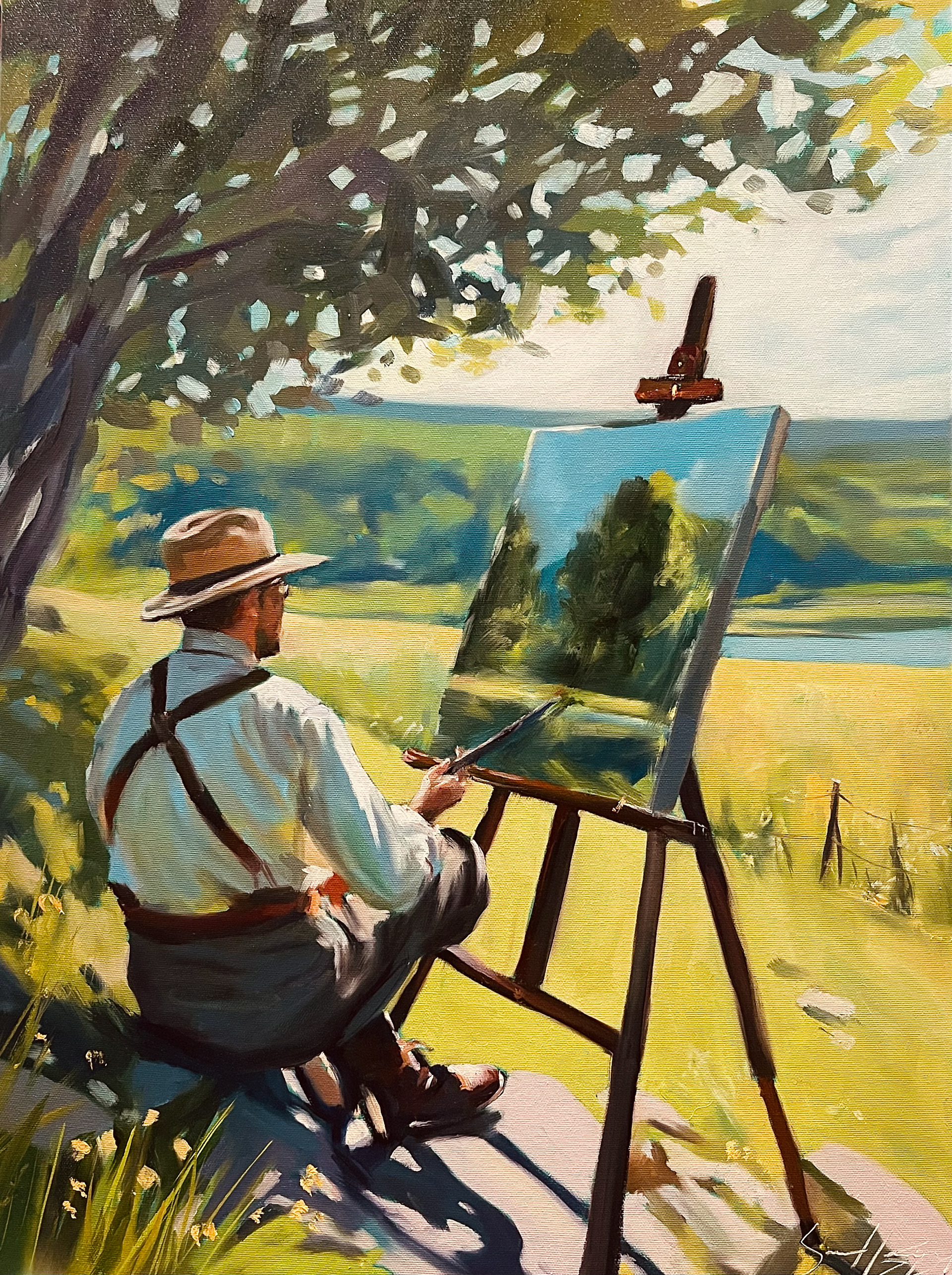 L’impressionniste 18’’ x 24’’ Huile 2024