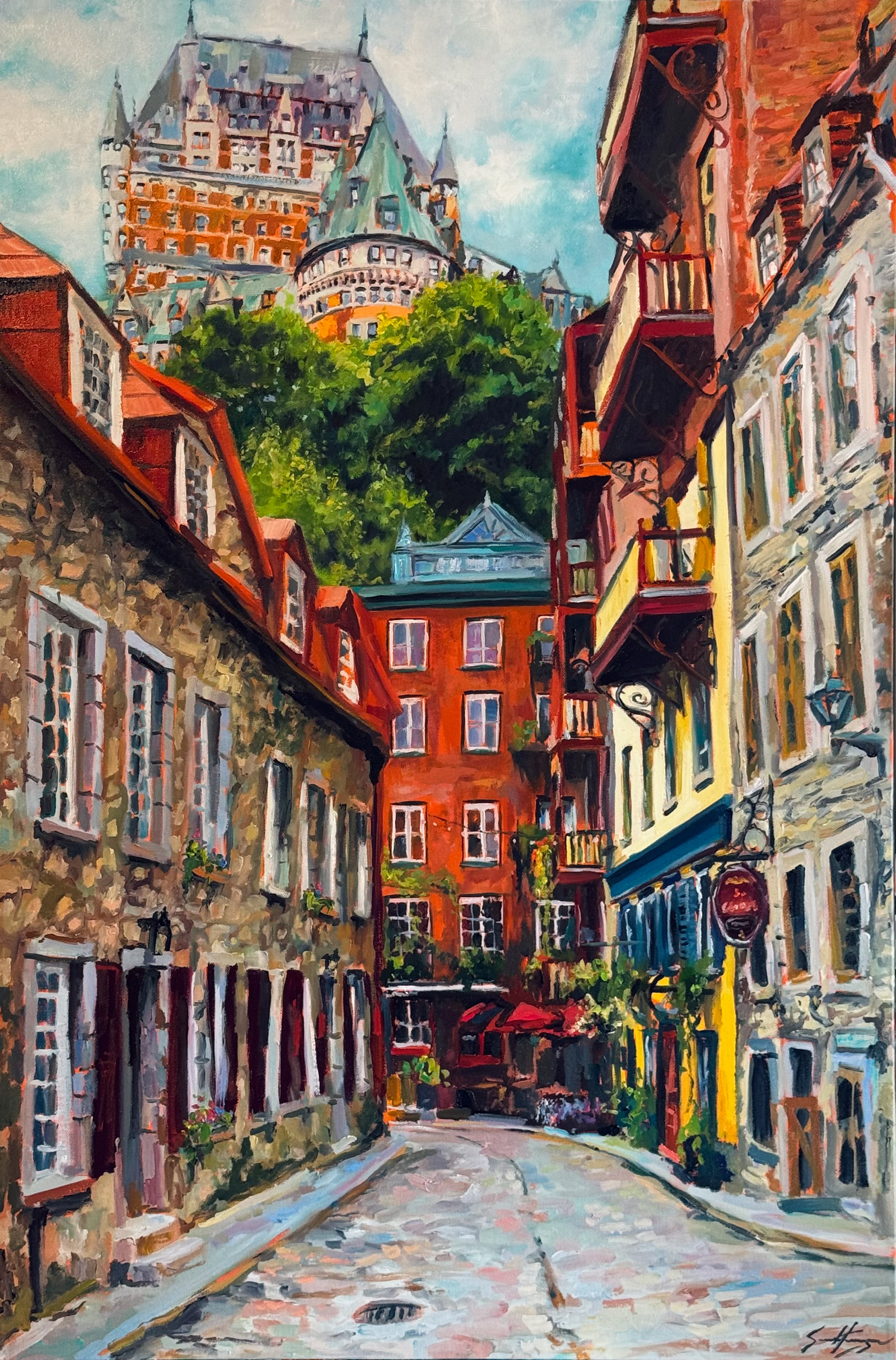 Rue du Cul-de-Sac 24’’ x 36’’ Huile 2025