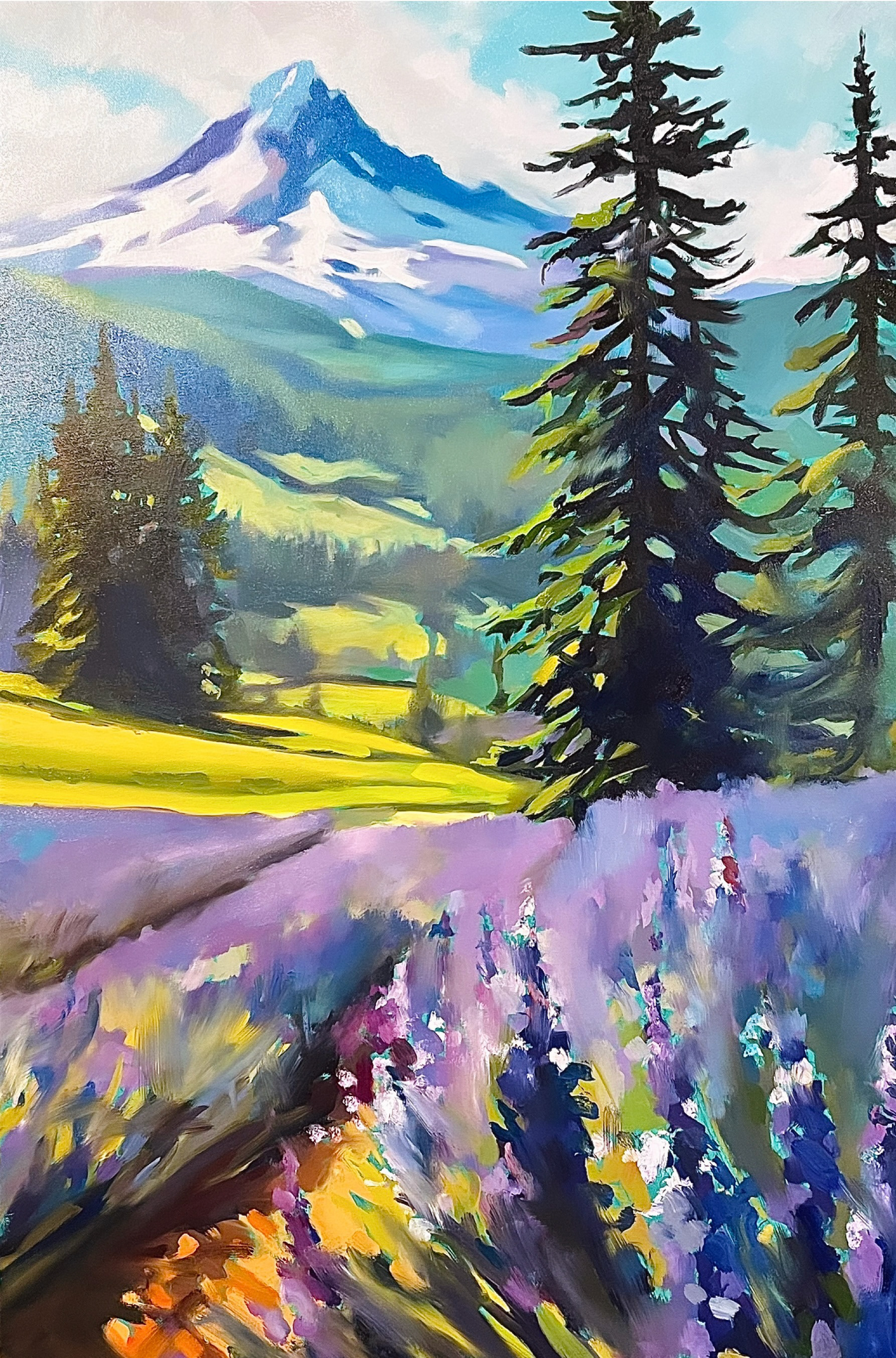 Mount Hood 24’’ x 36’’ Huile 2024