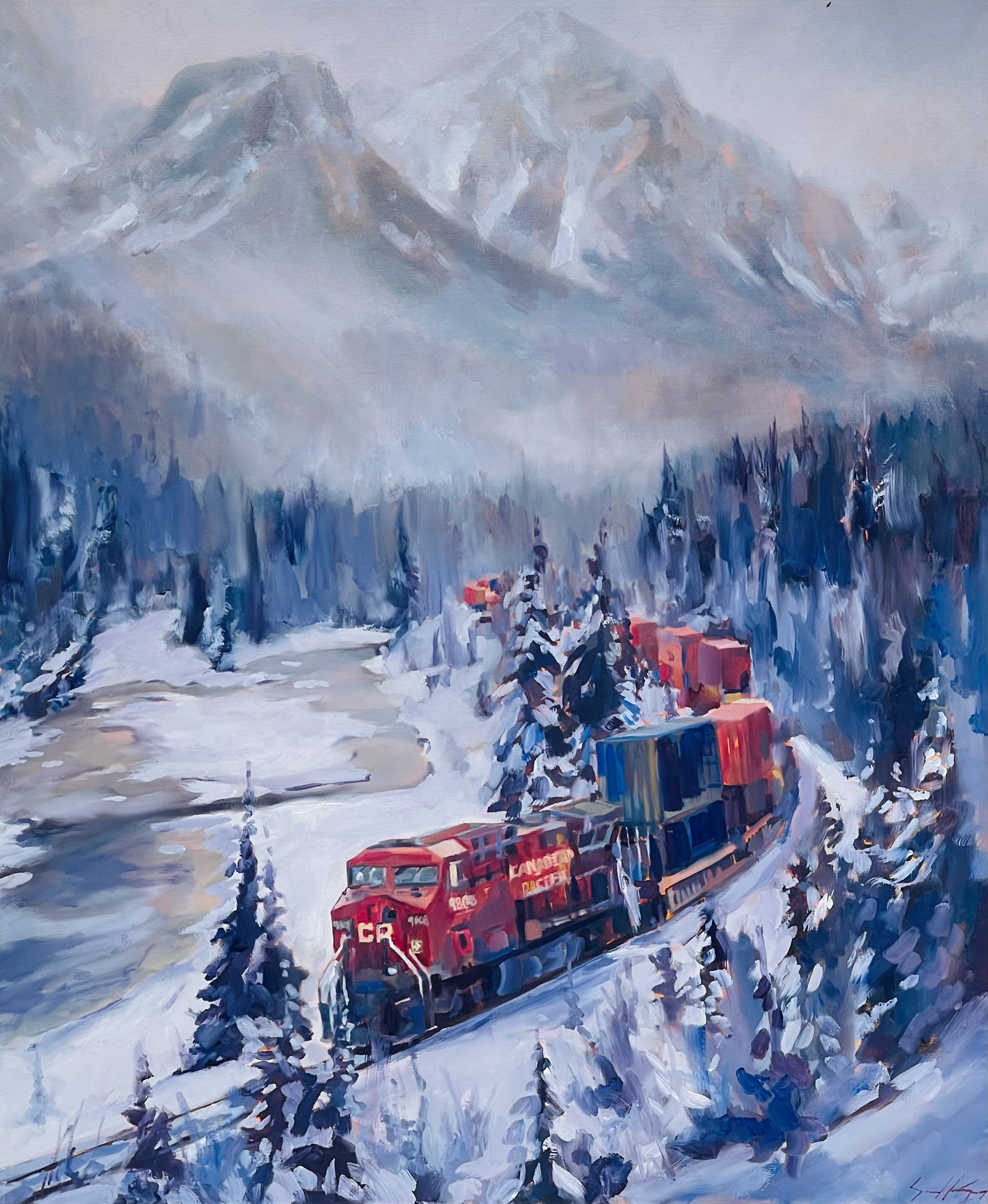 Canadian Pacific 30’’ x 36’’ Oil 2024