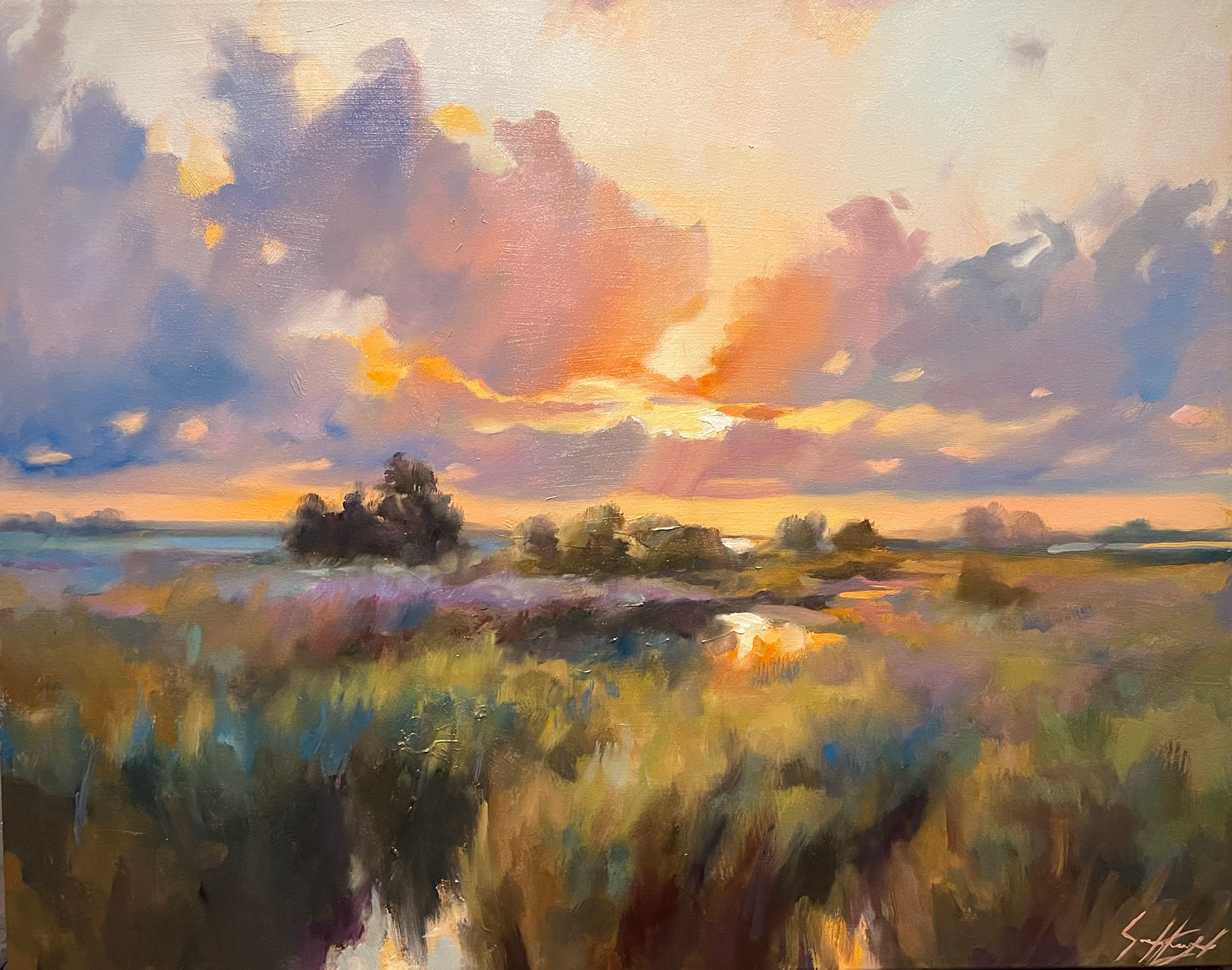 Campagne française 24’’ x 30’’ Huile 2024