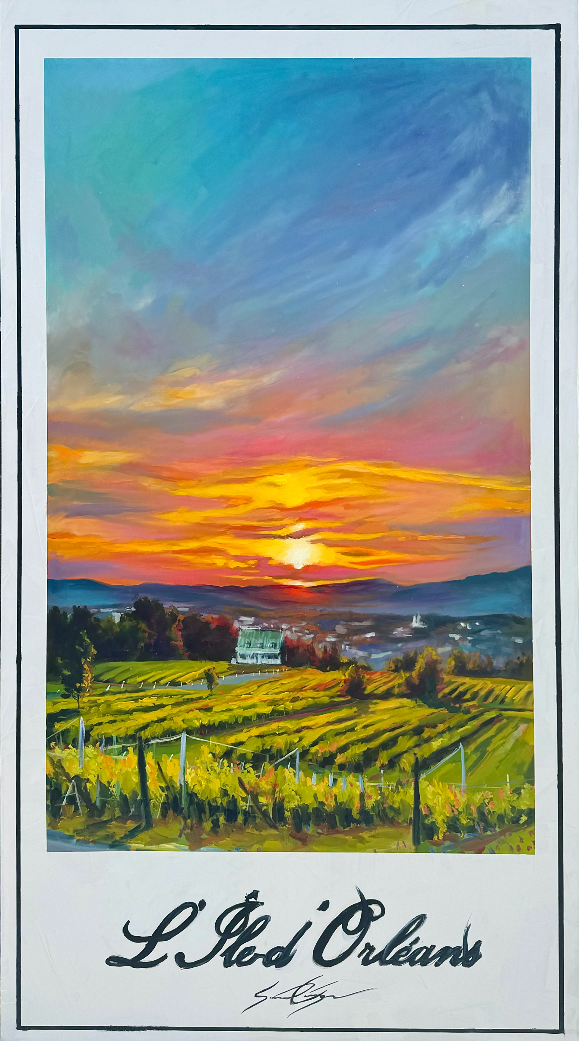L’Île D’Orléans 40’’ x 72’’ Huile 2024