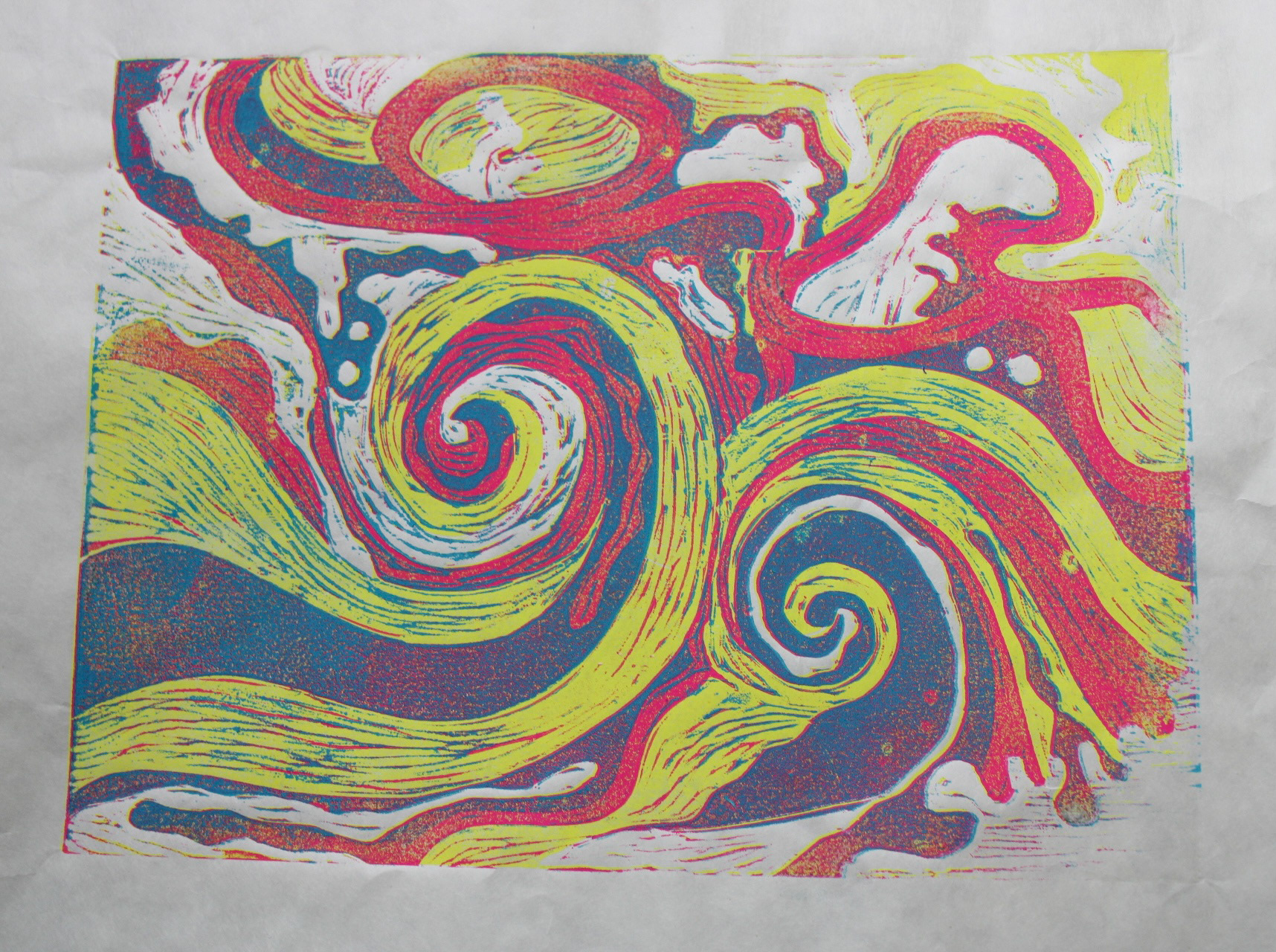 Woodcut Relief, 2021