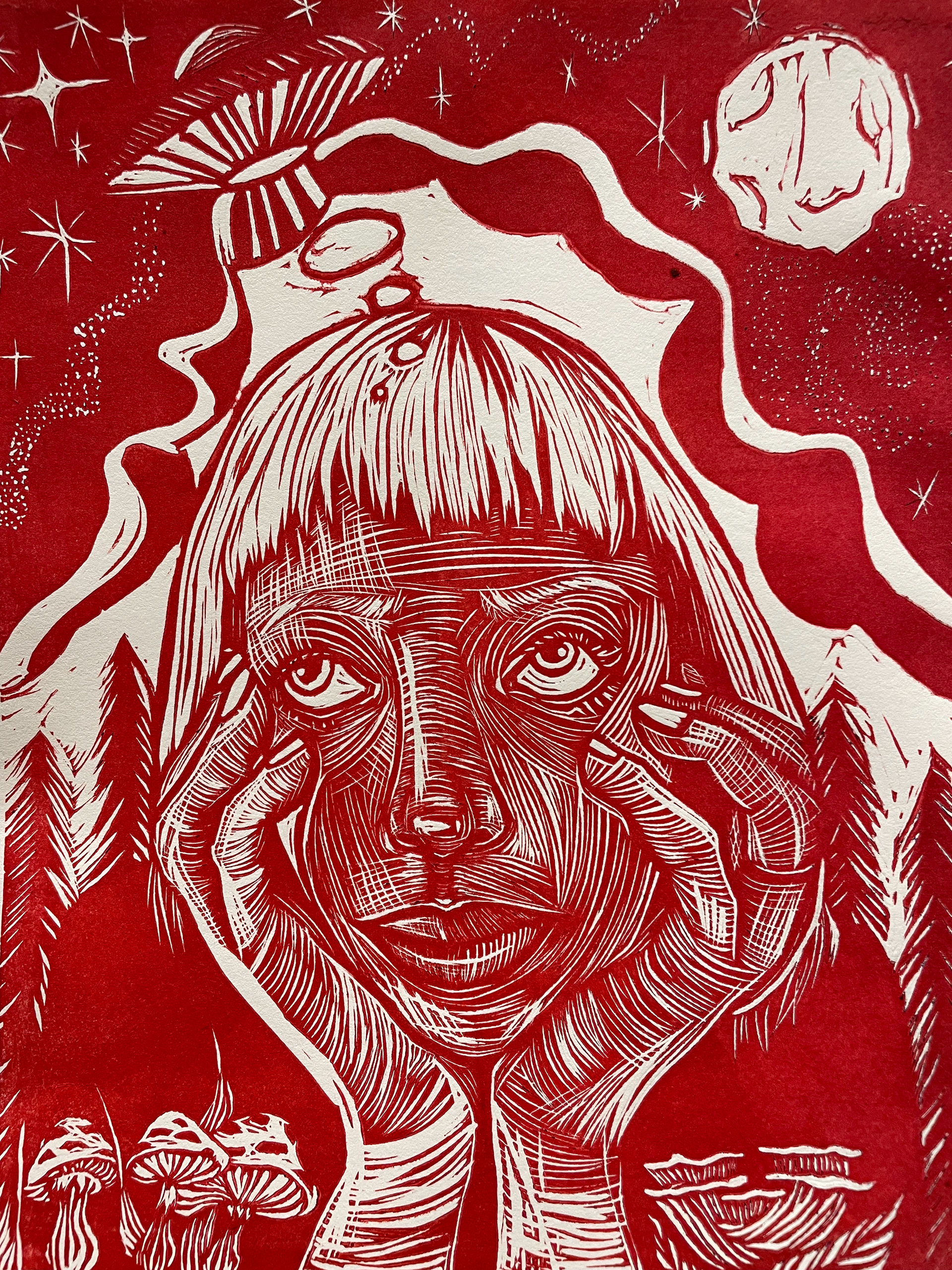 Linocut Relief, 2024