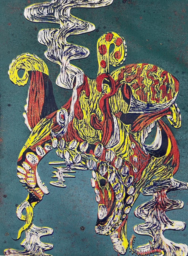 Woodcut Relief, 2021