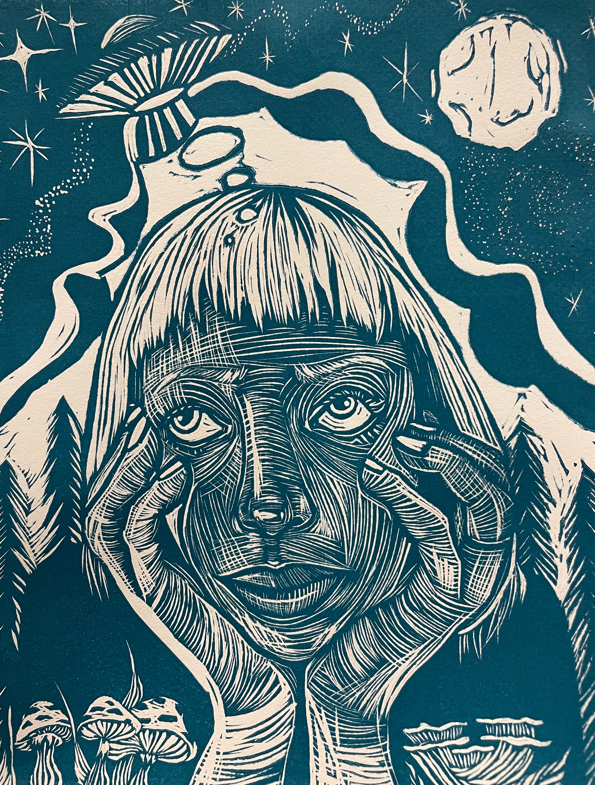 Linocut Relief, 2024