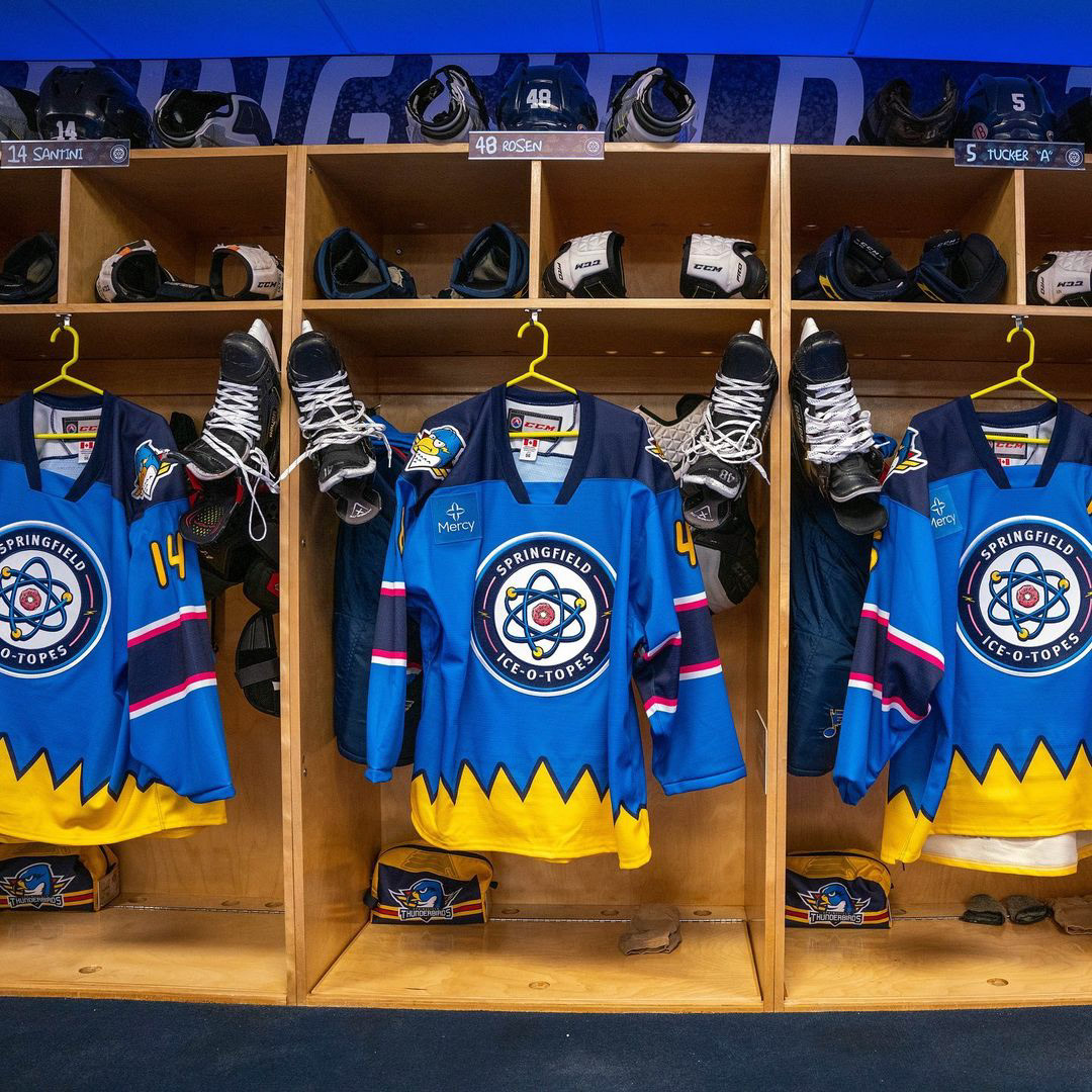 Tonight the Springfield Thunderbirds wore their new Ice-O-Topes jerseys for  Ice-O-Topes night. : r/hockeyjerseys