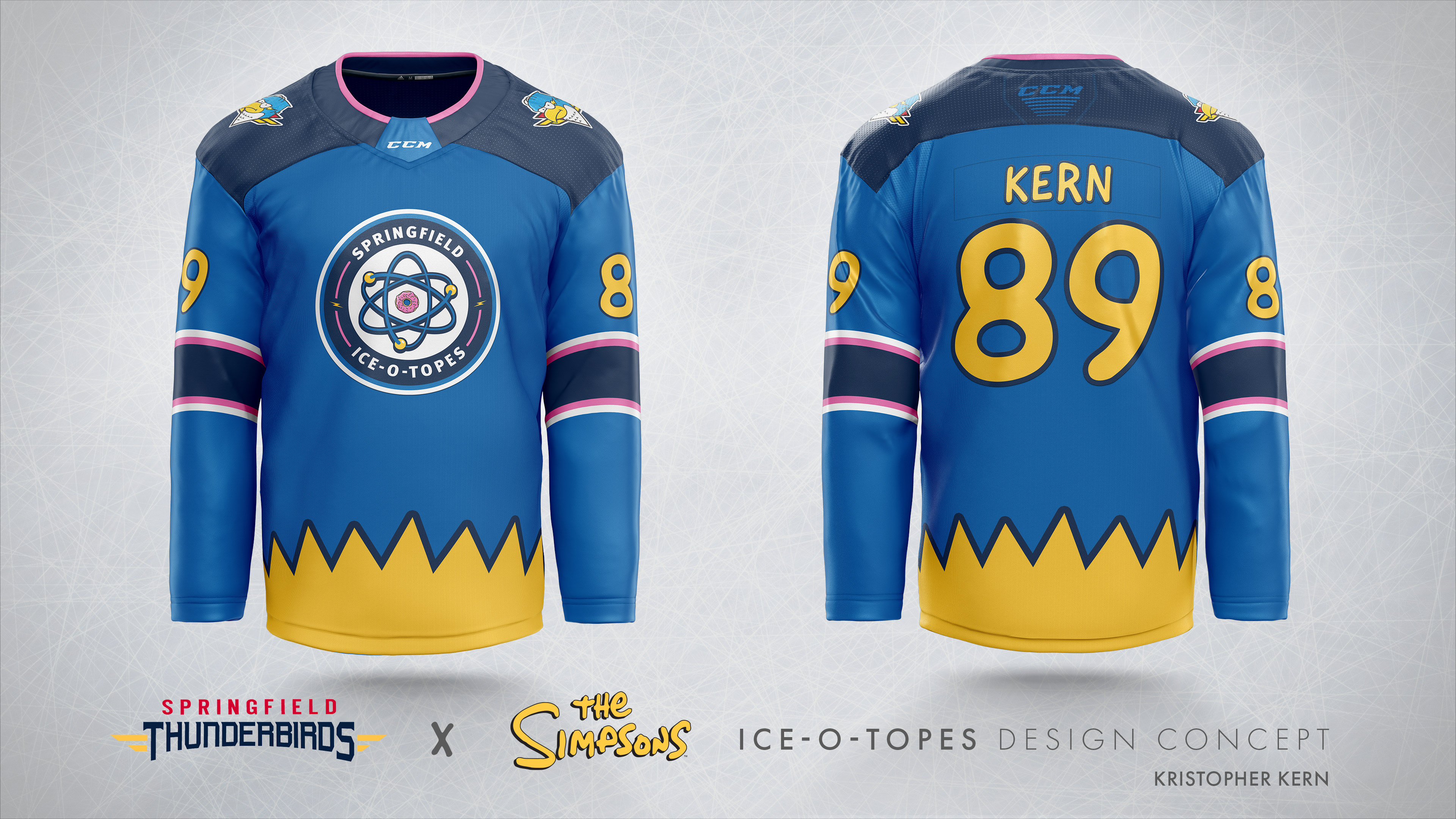 Springfield Thunderbirds reveal specialty sweaters for 30th anniversary of  'The Simpsons' 
