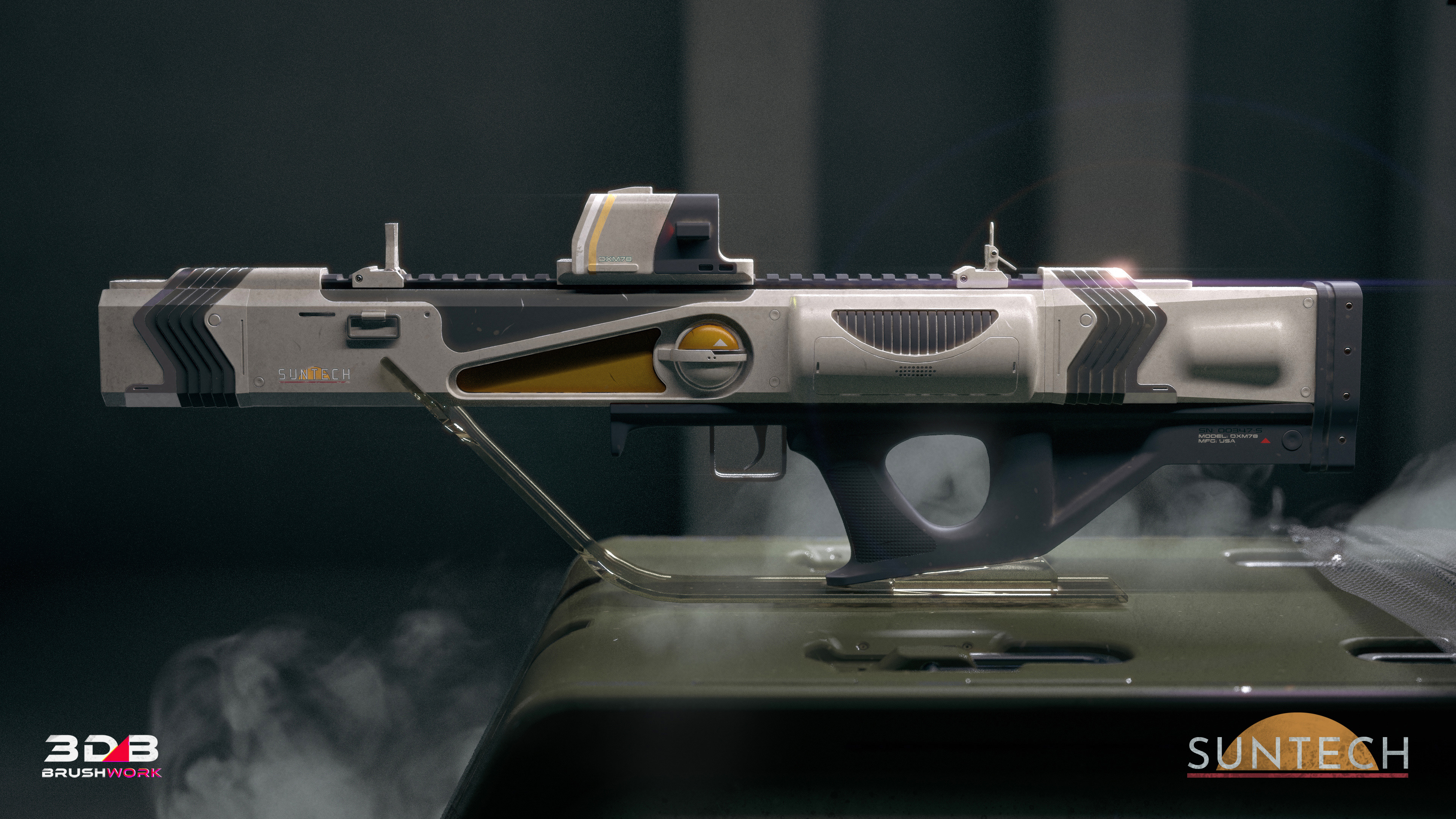 Side view without its shield attachment