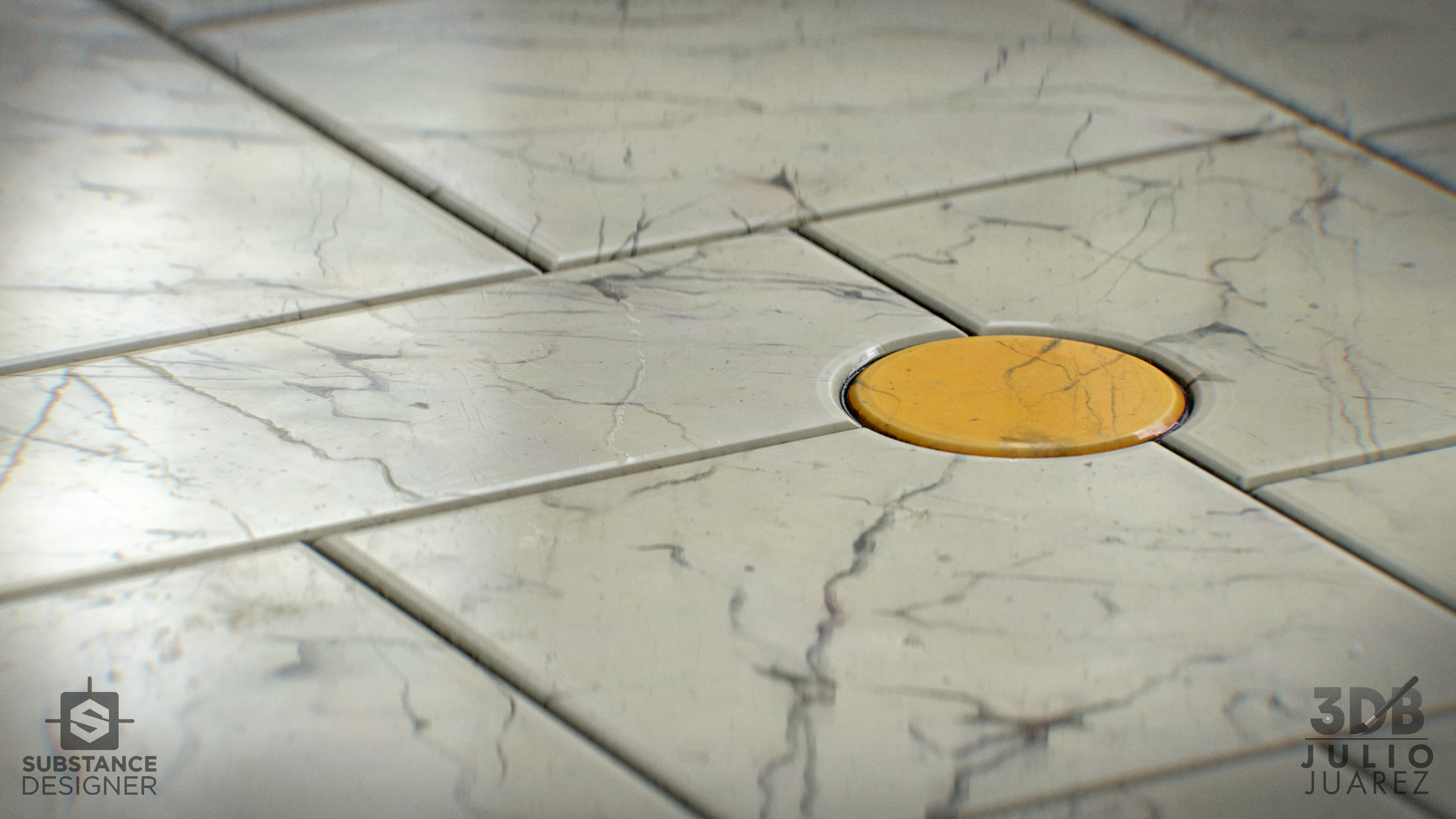 Sun dot marble beauty render