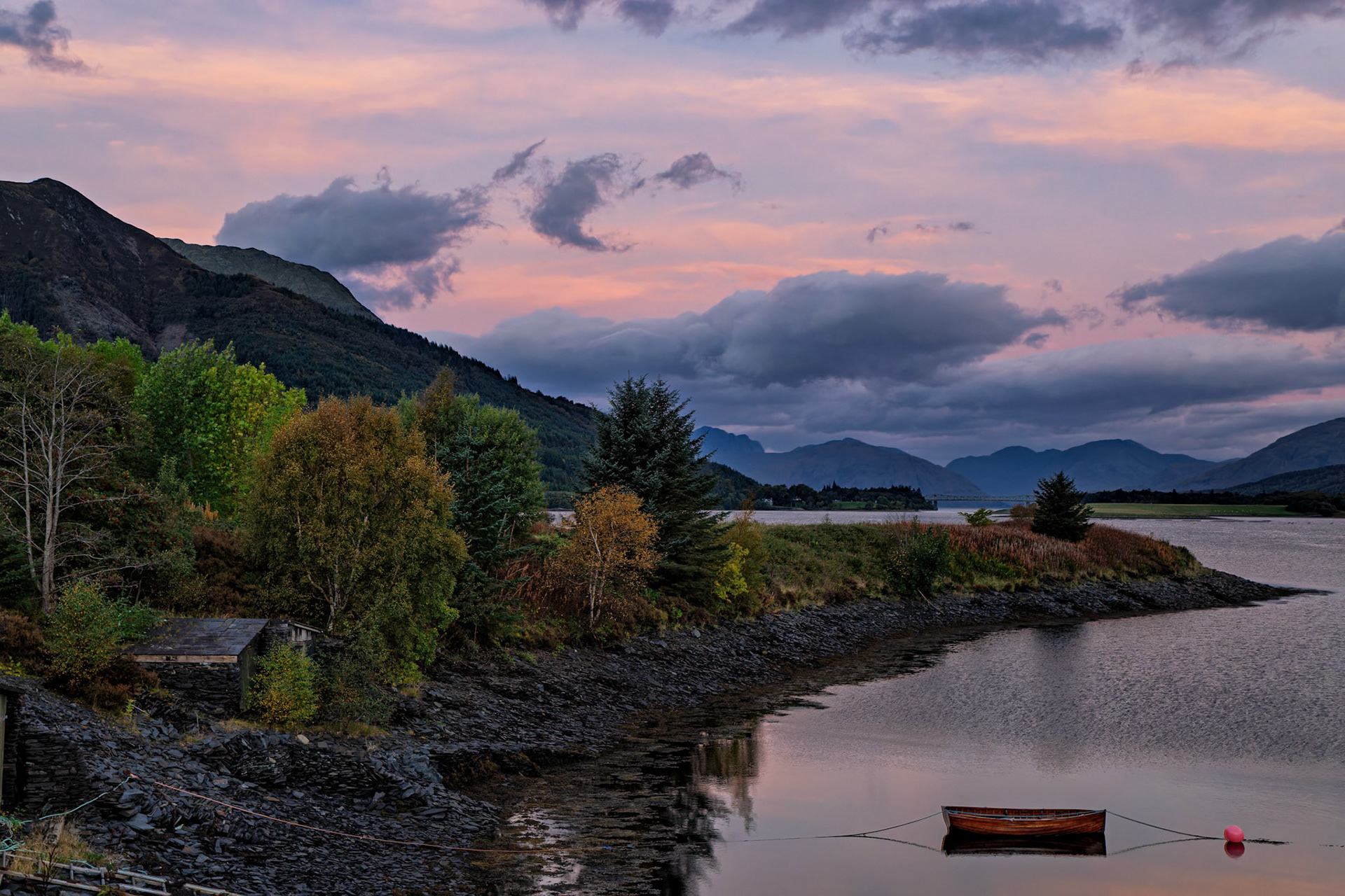 Sunrise Over Isles of Glencoe - Ballachulish, Scotland