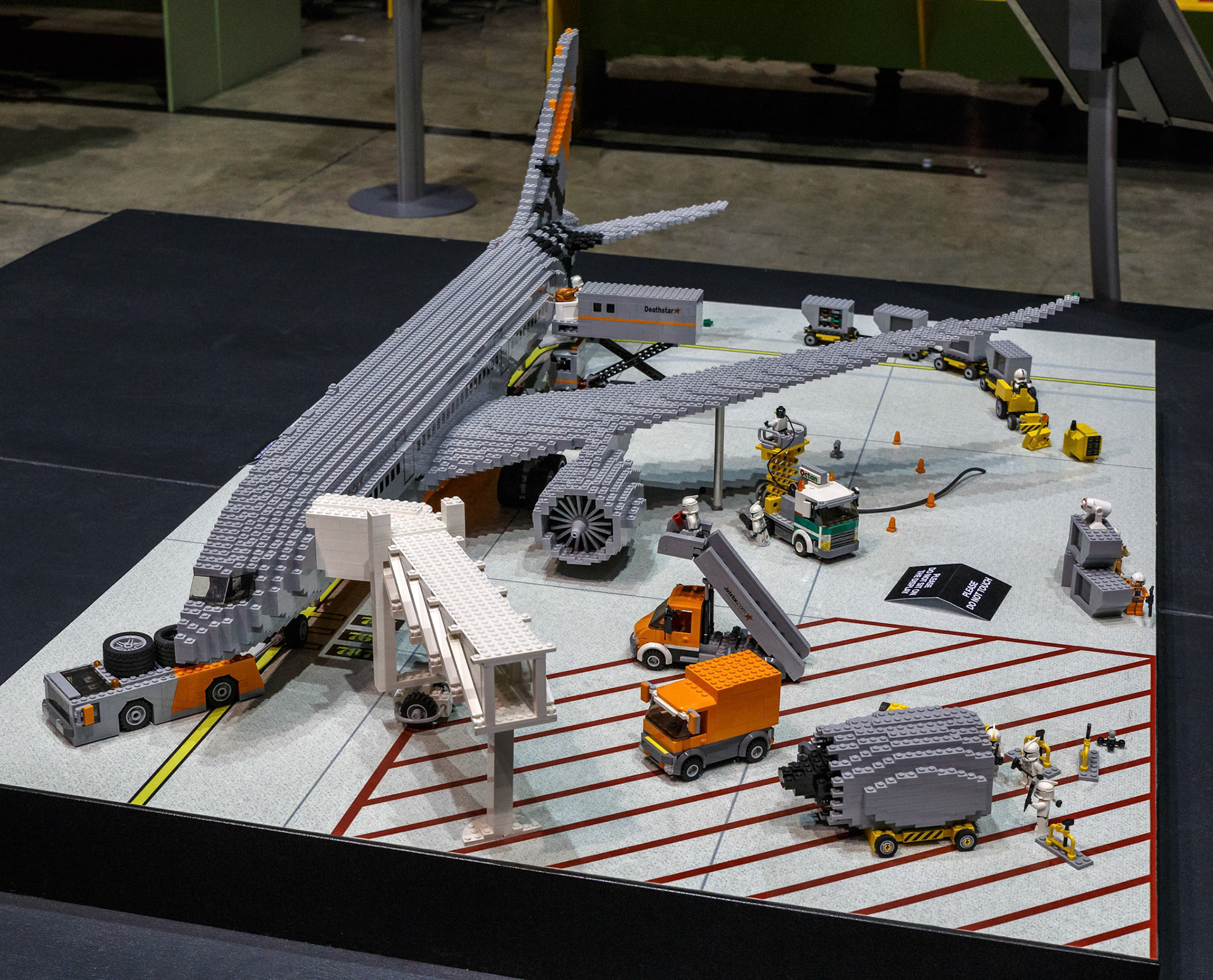 Jetstar 787 Lego Creation at the Brickman Experience at the Gold Coast, Australia