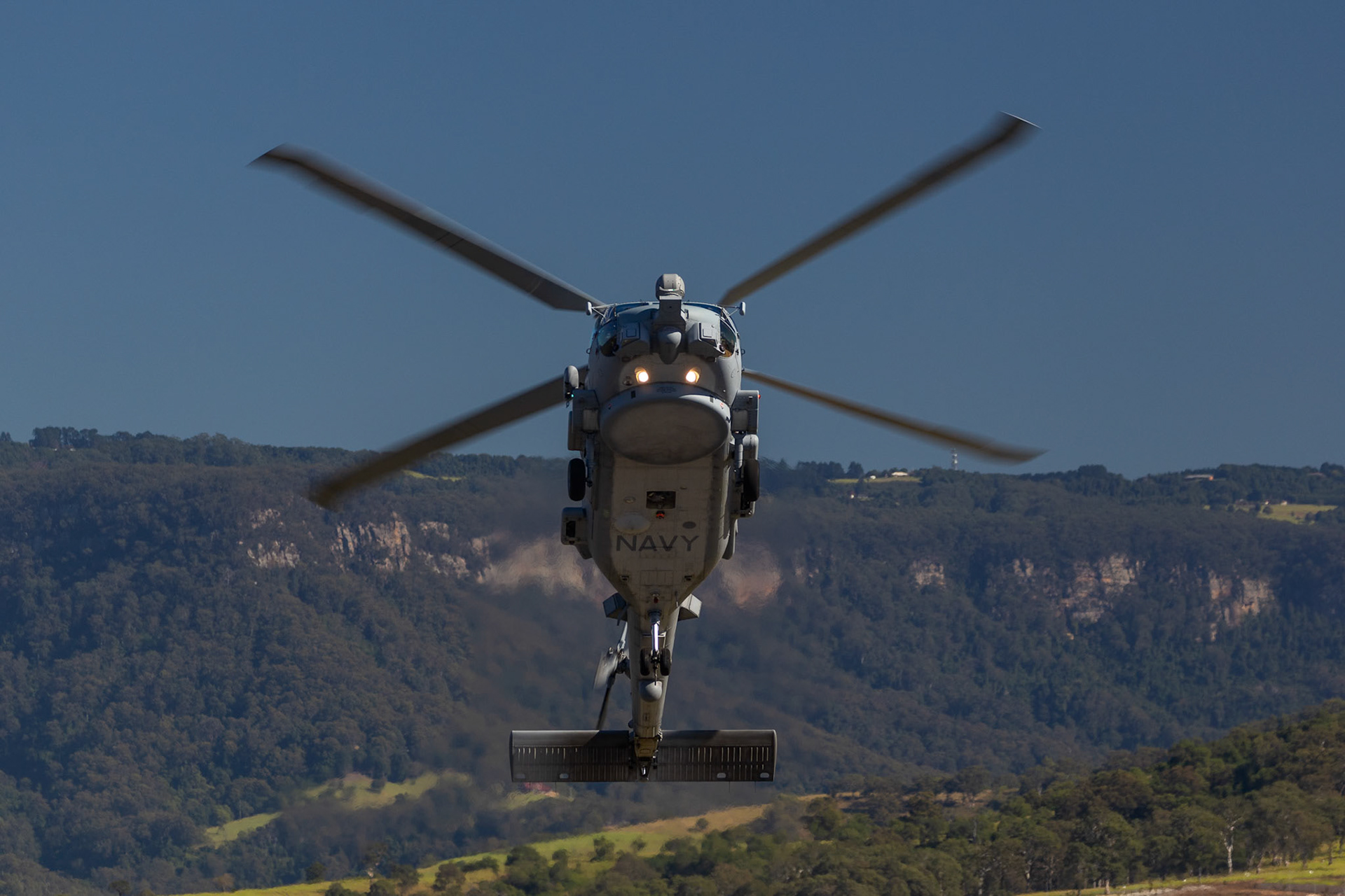 RAN MH-60R Seahawk on display at Wings Over Illawarra 2018, Illawarra Regional Airport, Albion Park Rail, New South Wales, Australia