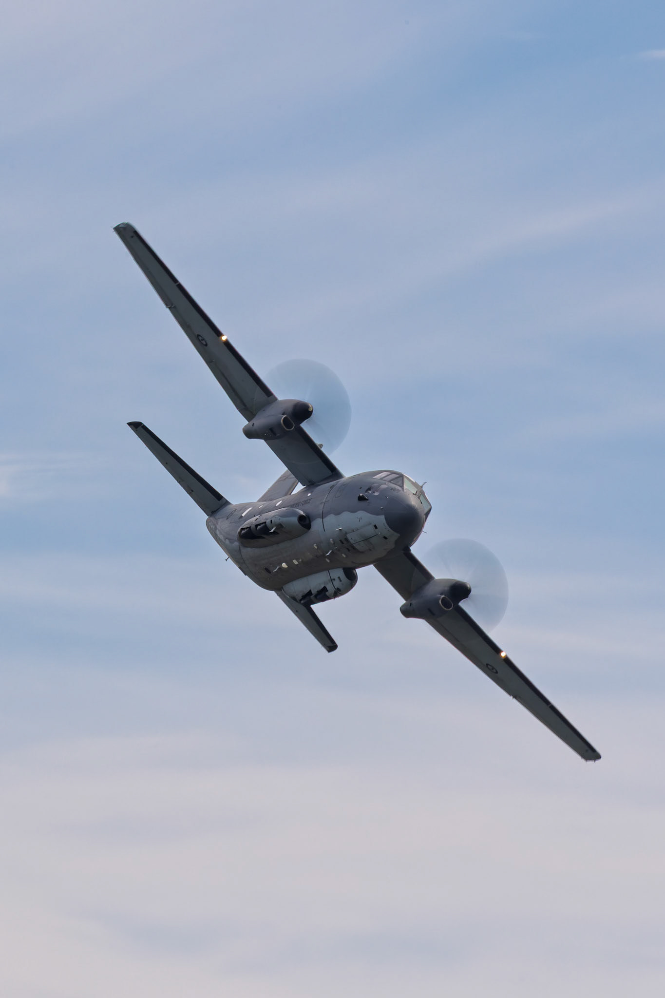 Royal Australian Air Force Alenia C-27J Spartan [A34-001] on display at the Richmond Airshow in New South Wales, Australia