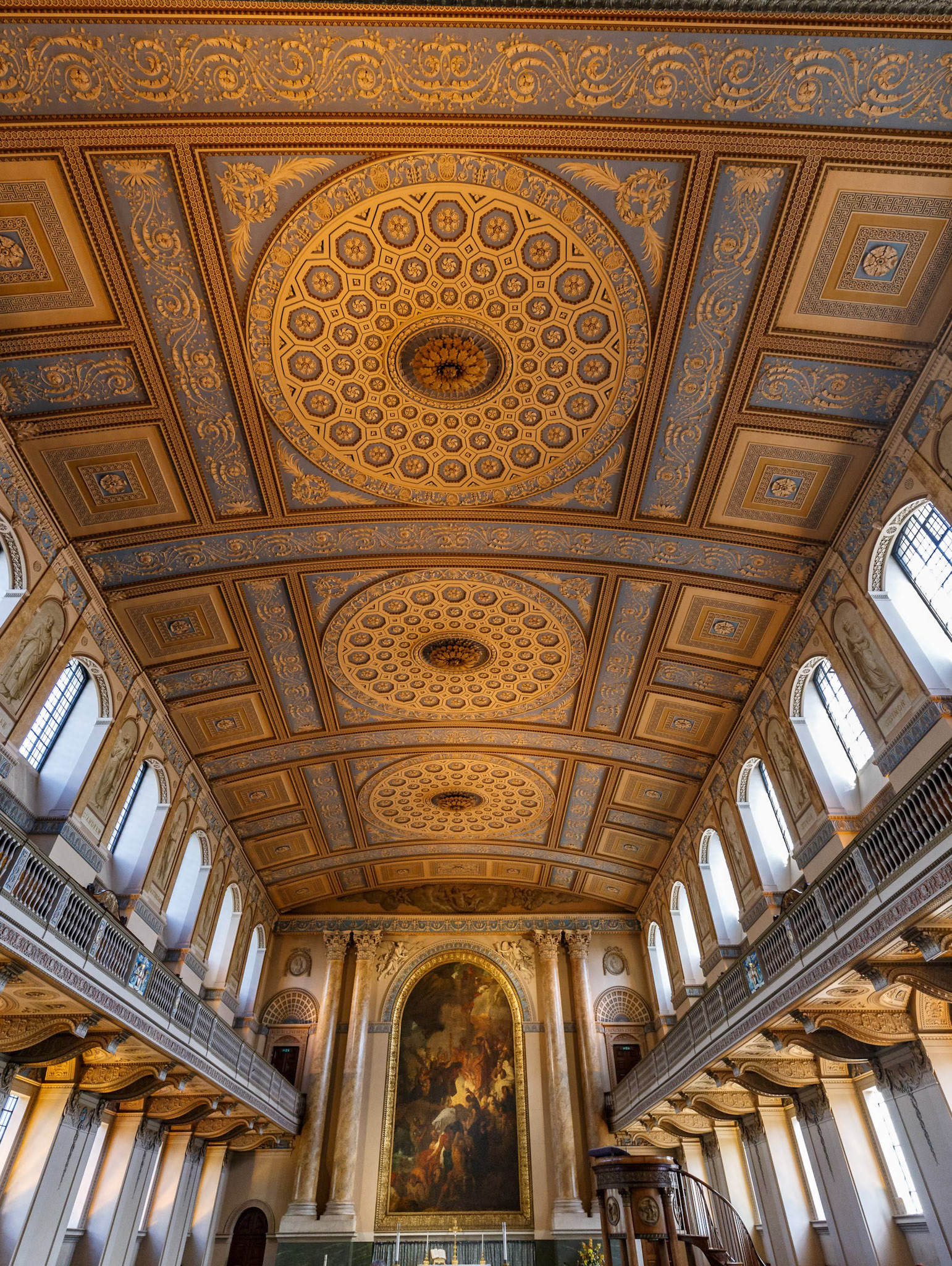 Church at the Royal Naval College in London, England