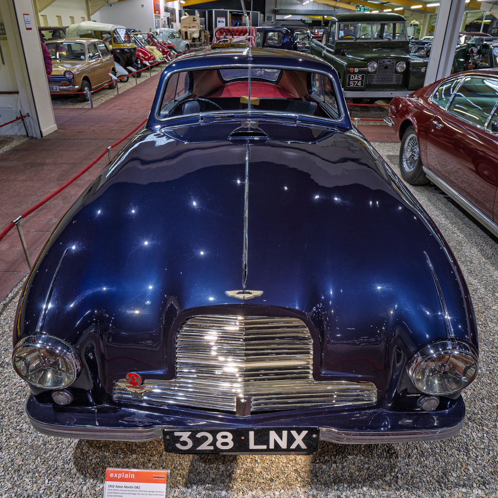 1952 Aston Martin DB2 at the Haynes International Motor Museum in Somerset. England