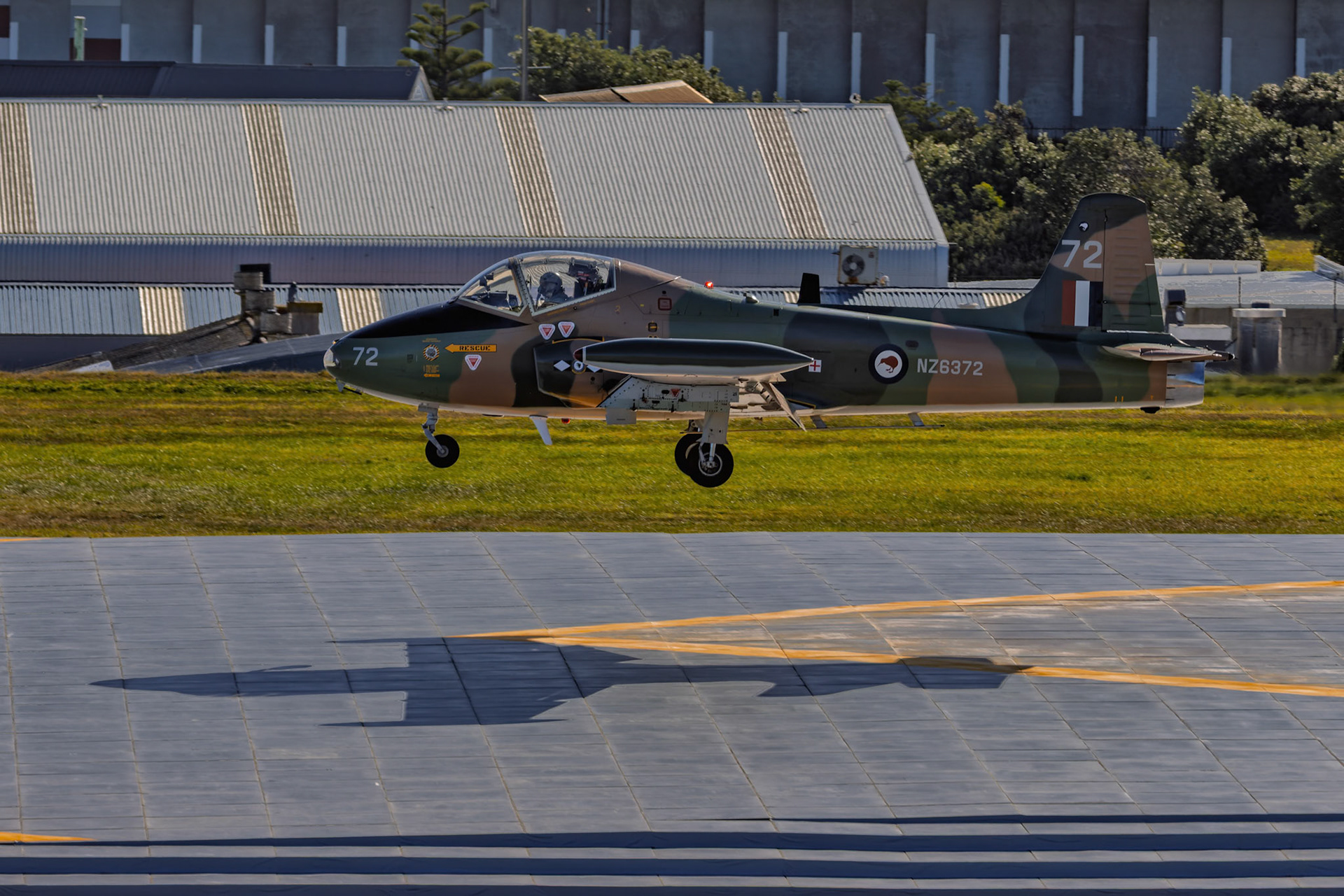 BAC 167 Strike Master Mk.88 [] Arriving from Airport Lookout, New Zealand