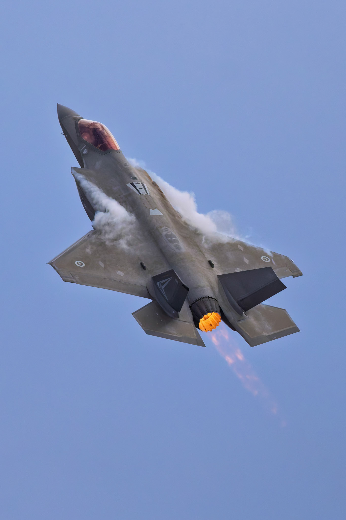 RAAF Lockheed Martin F-35A Lightning II on display at the Avalon Airshow in Victoria, Australia