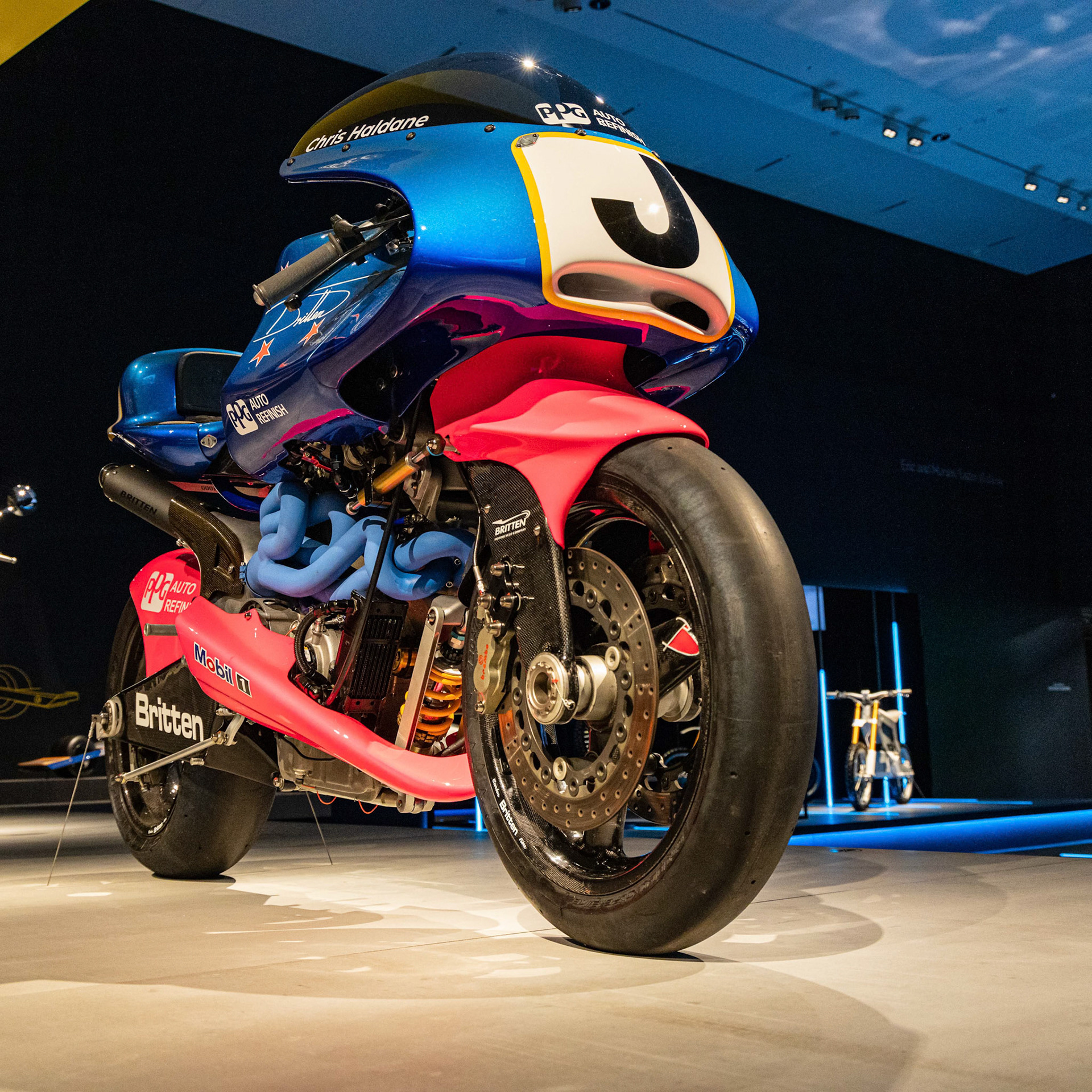 1994 Britten V1000 in the Exhibition The MotorCycle at GOMA in Brisbane, Australia