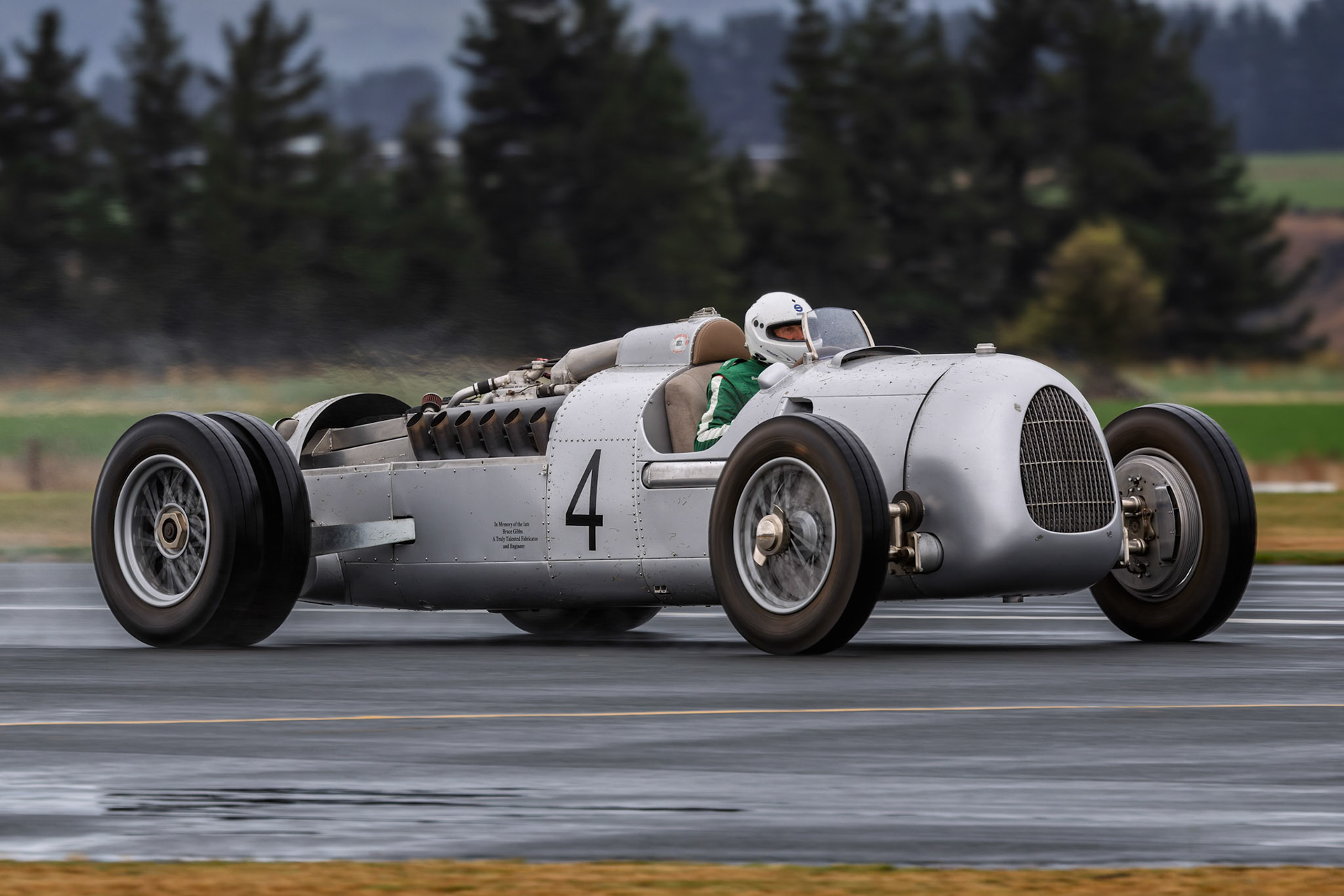 Race Car Demonstration on display at Warbirds over Wanaka, New Zealand