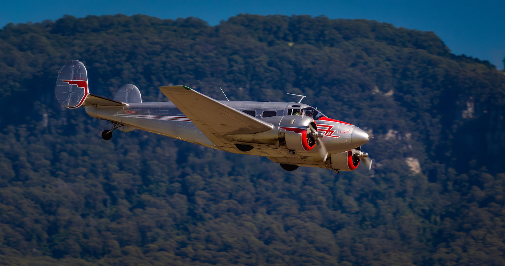 Beech 18 on show at Wings Over Illawarra 2018, Illawarra Regional Airport, Albion Park Rail, New South Wales, Australia