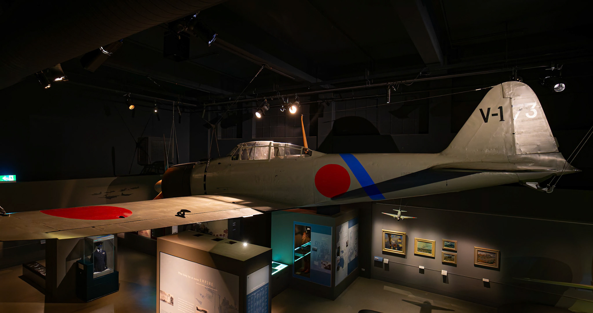 Mitsubishi A6M2 Zero Fighter on display at the Australia War Memorial in Canberra, Australia