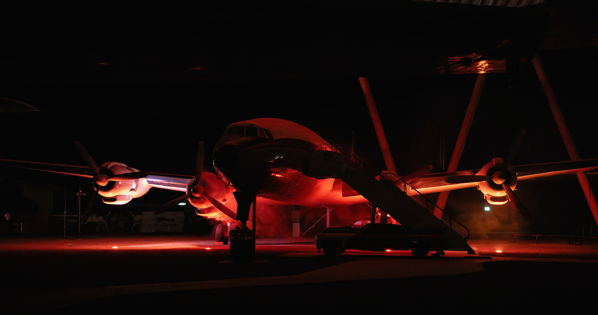 Light and Sound Show at the Qantas Founders Museum in Longreach, Australia