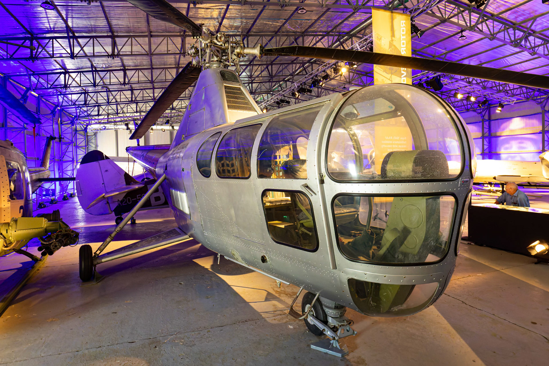 Sikorsky Dragonfly at the RAAF Museum Point Cook in Victoria, Australia