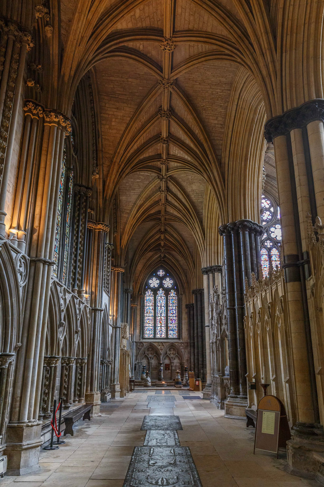 Inside Lincoln Cathedral, England