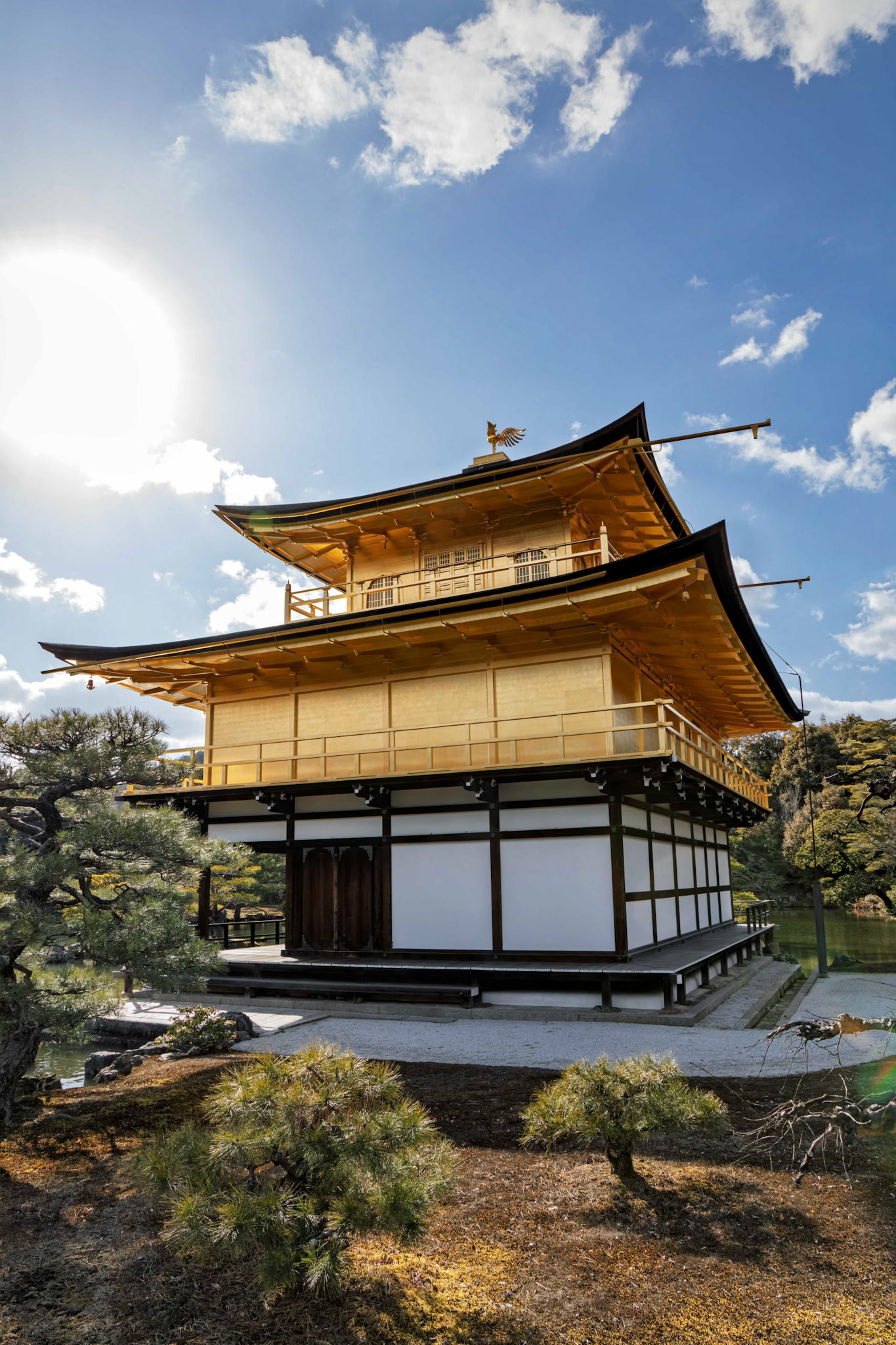 Rokuon-ji Kinkaku (Golden Pavilion) in Kita Ward, Kyoto, Japan