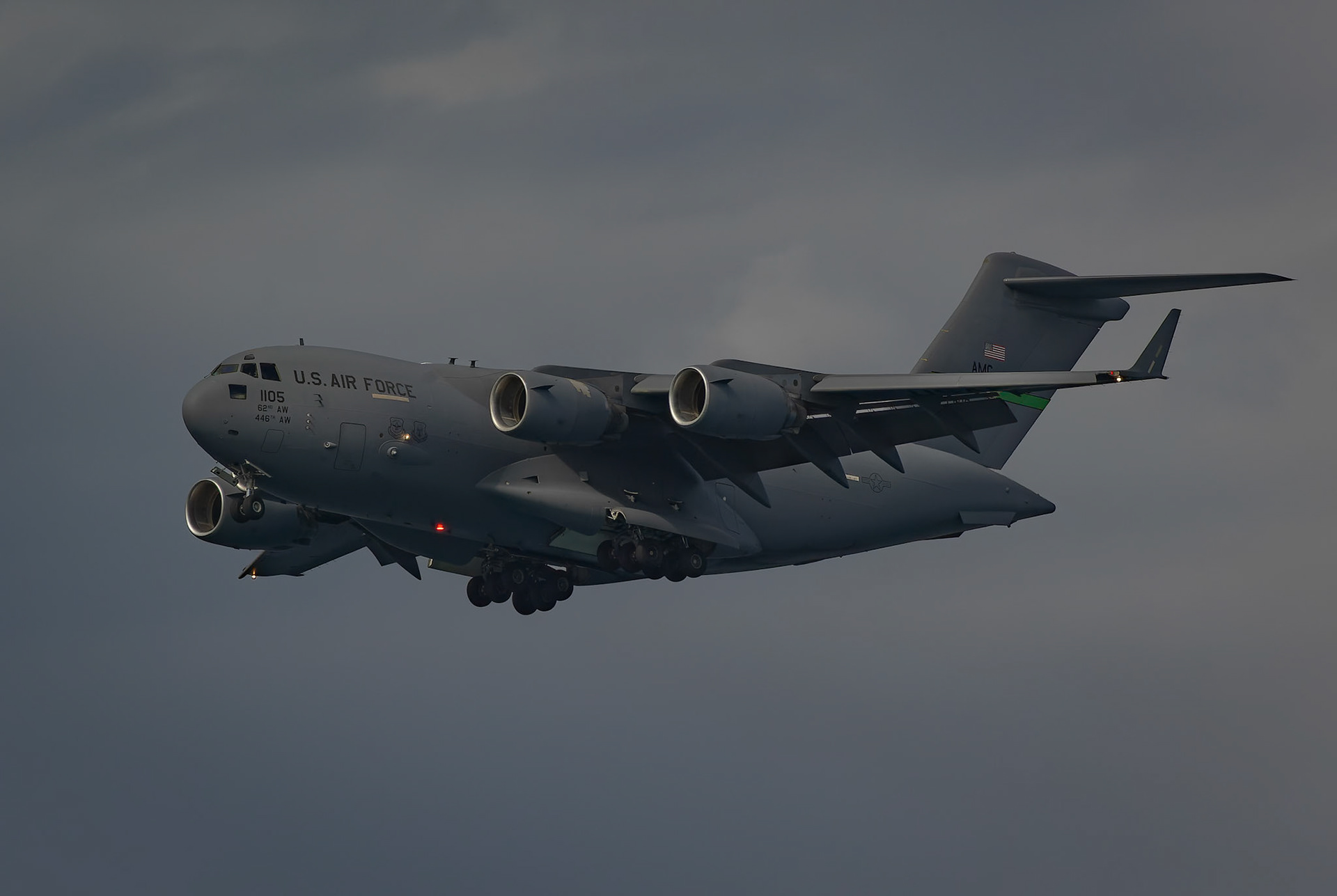 United States Airforce C-17 Demostration at the Pacific Airshow on the Gold Coast, Australia