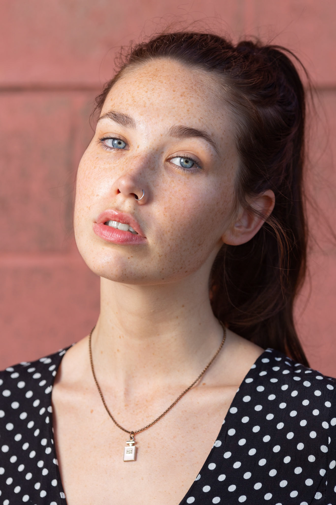 Model Emily on the Digital Camera Warehouse Outdoor Flash &amp; Available Light Portrait Workshop at Boogo Road Goal, Dutton Park in Brisbane, Australia