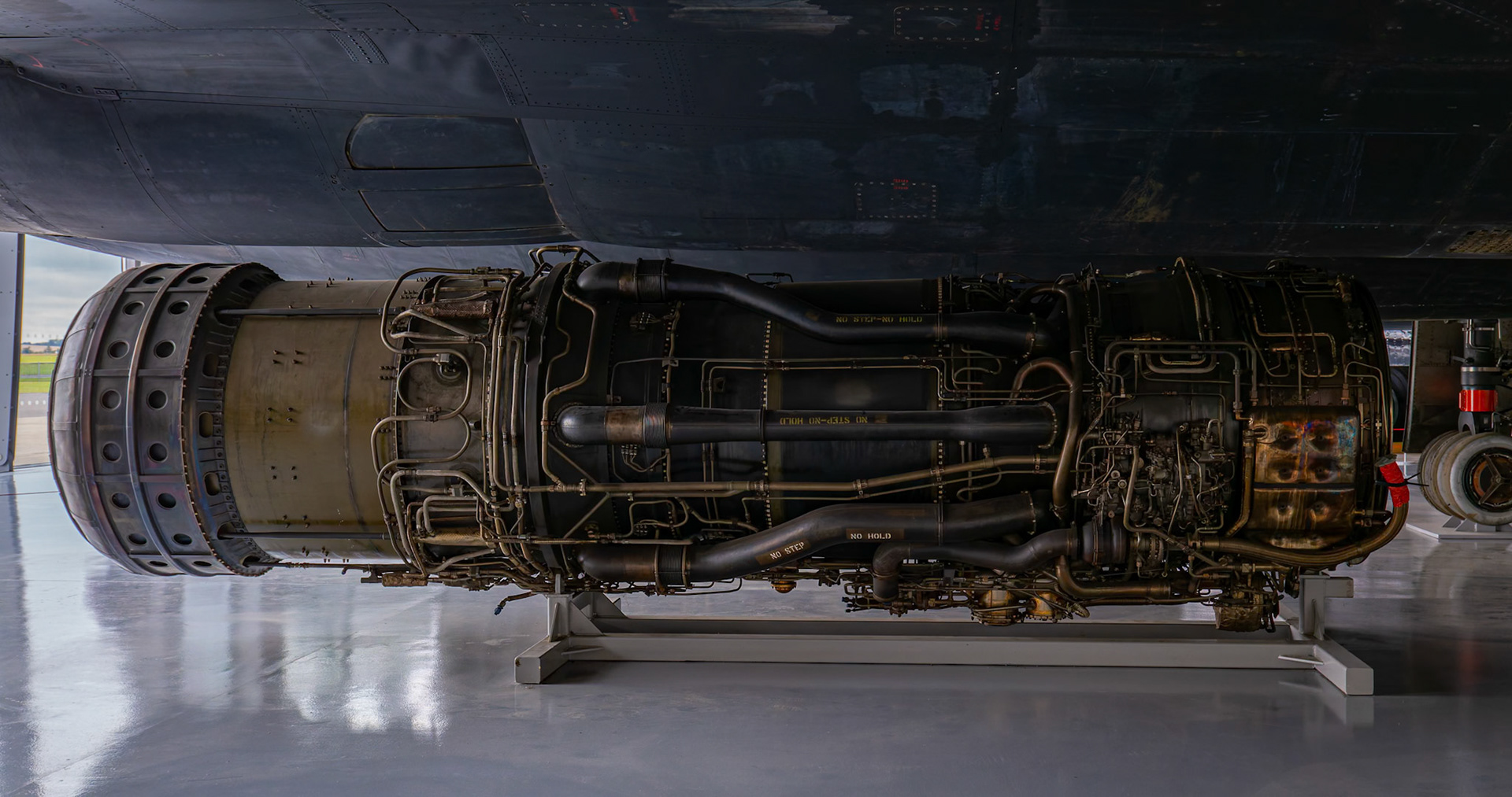 Lockheed SR-71A Blackbird on display at the Duxford Imperial War Museum in Cambridge, United Kingdom