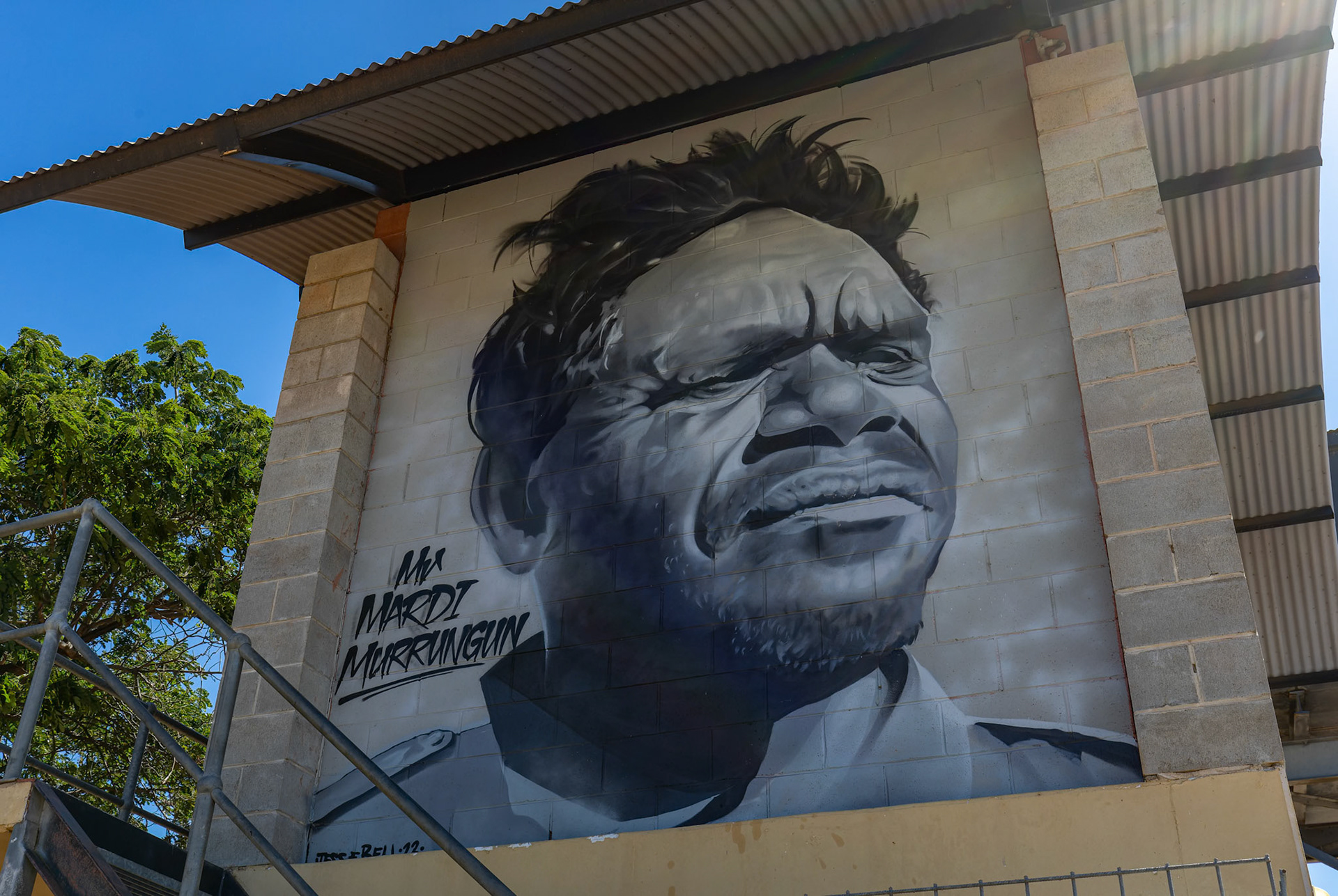 Street Art on Railway Terrace, Katherine in Northern Territory, Australia