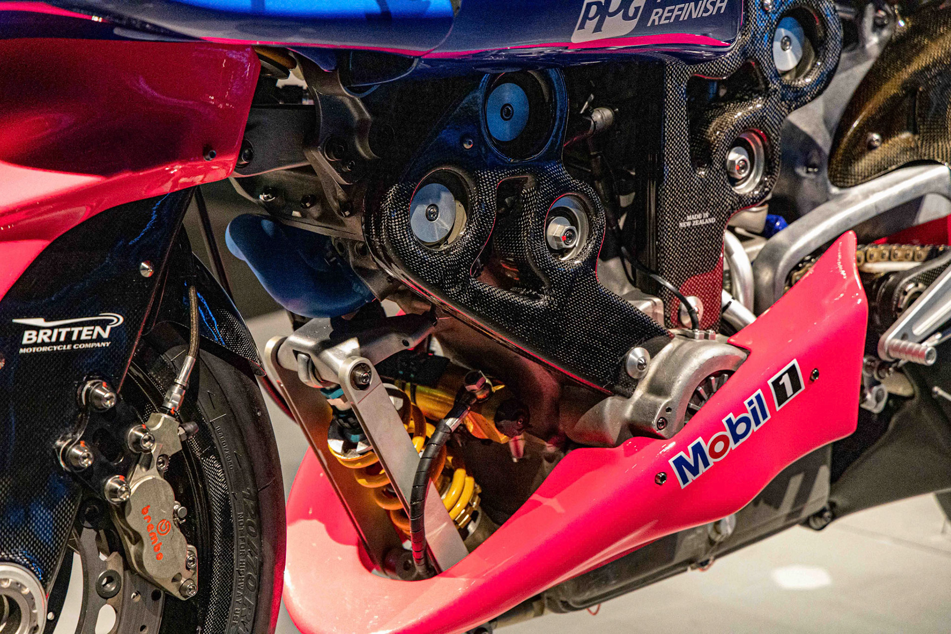 1994 Britten V1000 in the Exhibition The MotorCycle at GOMA in Brisbane, Australia