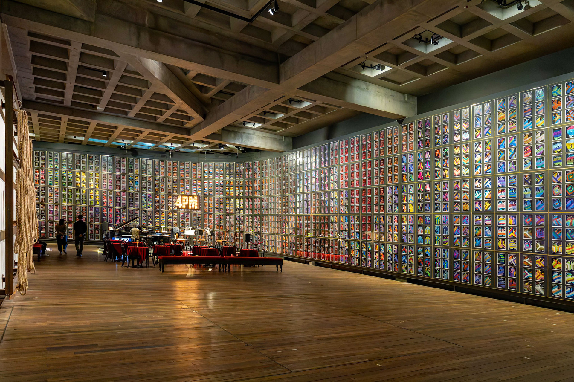 Snake by Sidney Nolan (1970-1972) on display inside the Museum of Old and New Art (MONA) in Hobart, Tasmania