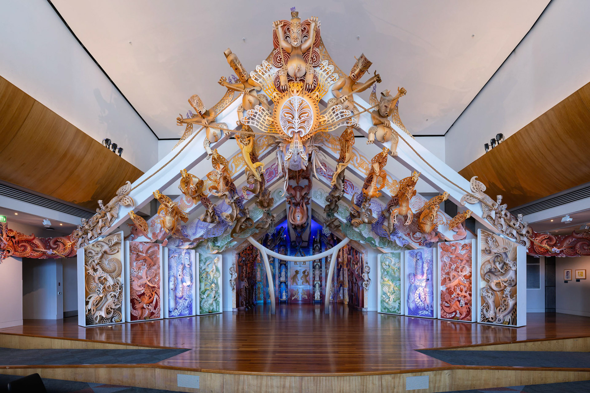 A display at Museum of New Zealand Te Papa Tongarewa in Wellington, New Zealand