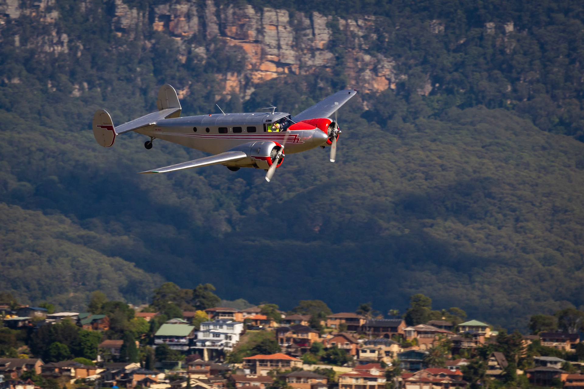 Beech 18 on show at Wings Over Illawarra 2018, Illawarra Regional Airport, Albion Park Rail, New South Wales, Australia