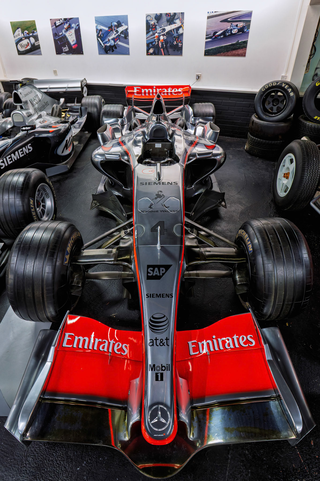 2006 McLaren MP4/21A-6 Formula 1 car at Donington Park Museum, England