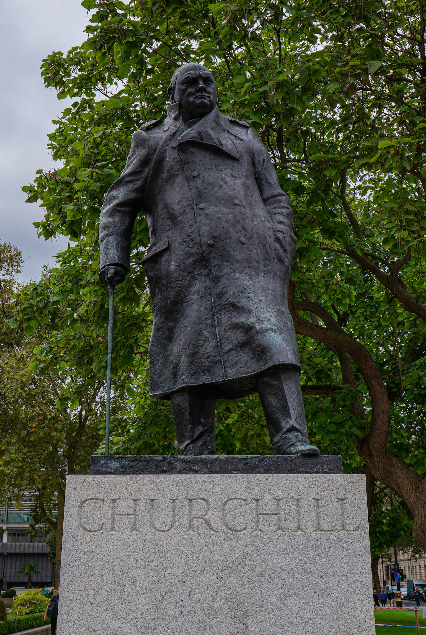 Winston Churchill Statue in London, England